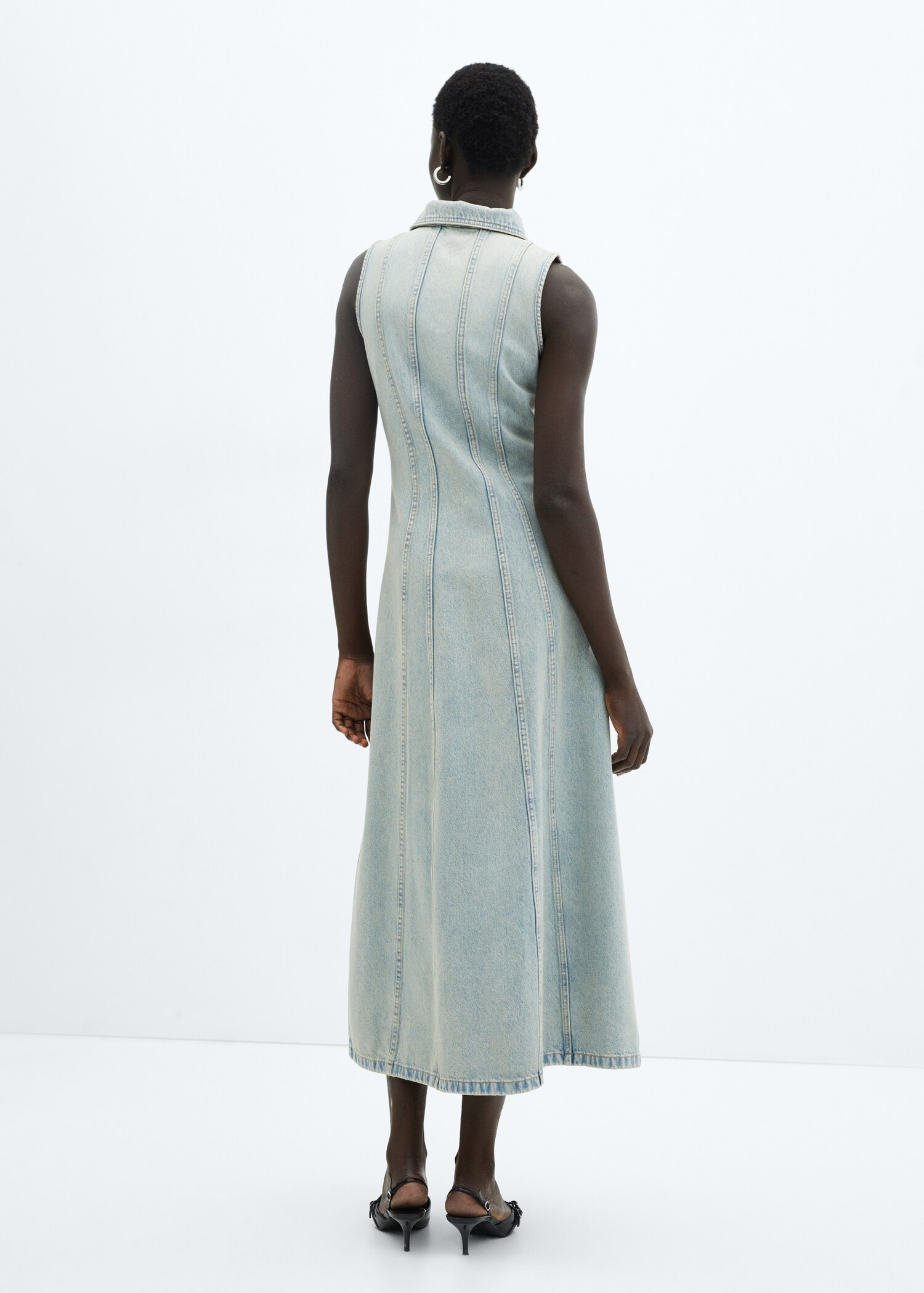Vestido vaquero botones - Reverso del artículo