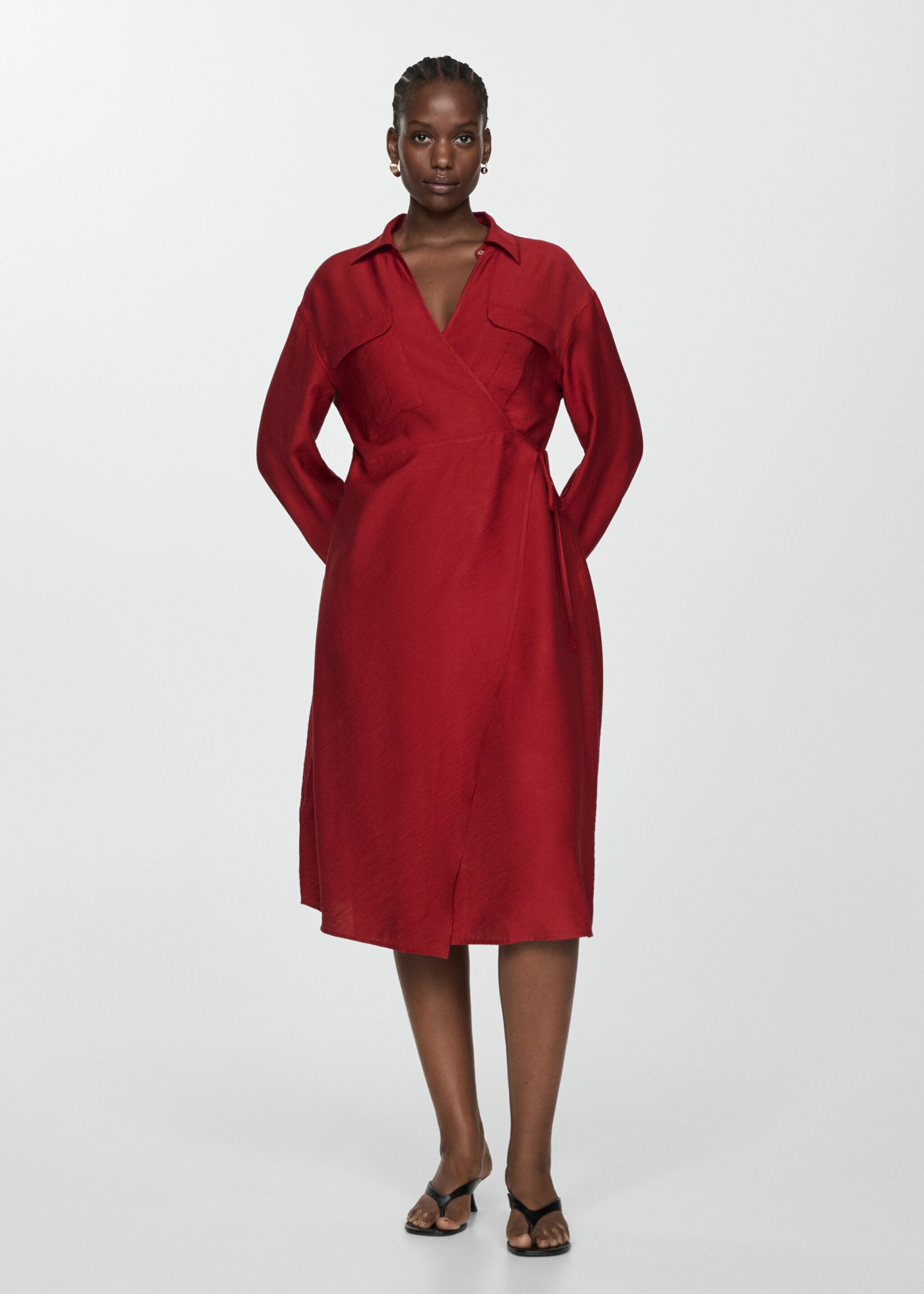 Wrapped midi dress - Details of the article 3