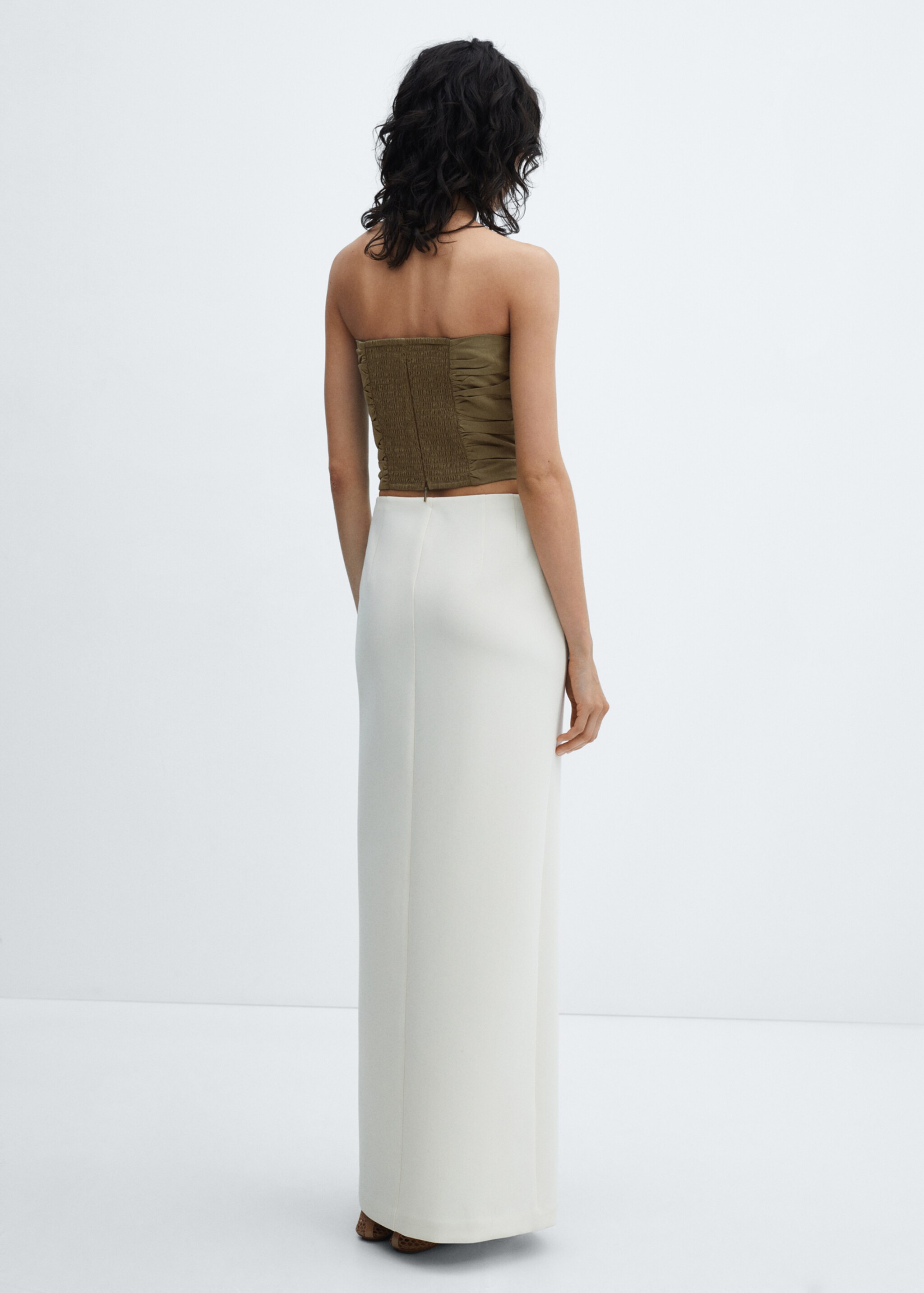 Gesmokte crop top - Achterkant van het artikel