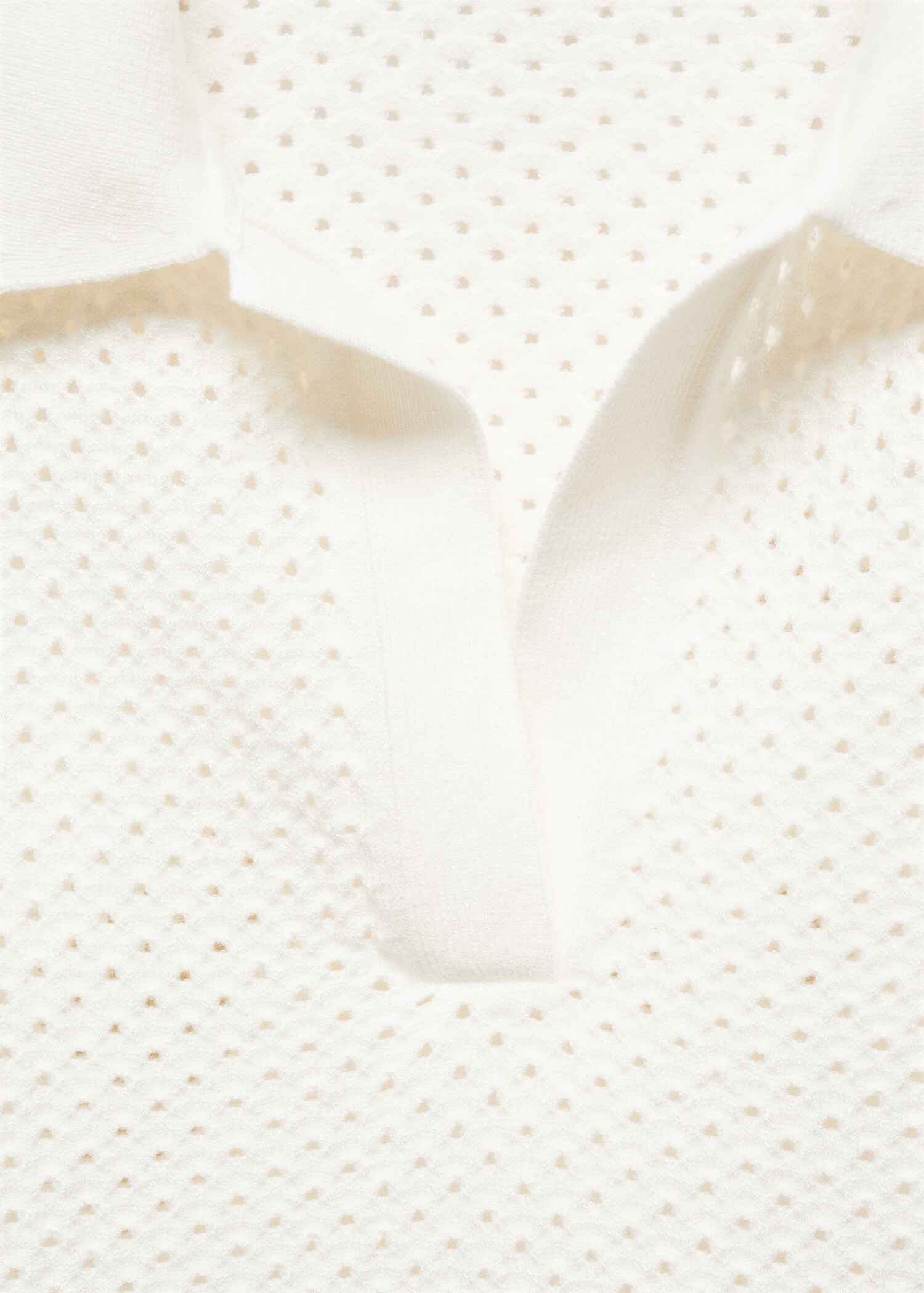 Openwork polo-neck top - Details of the article 8