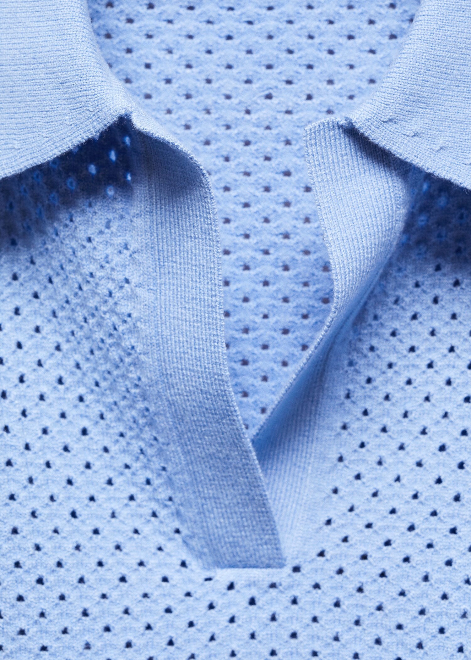 Openwork polo-neck top - Details of the article 8