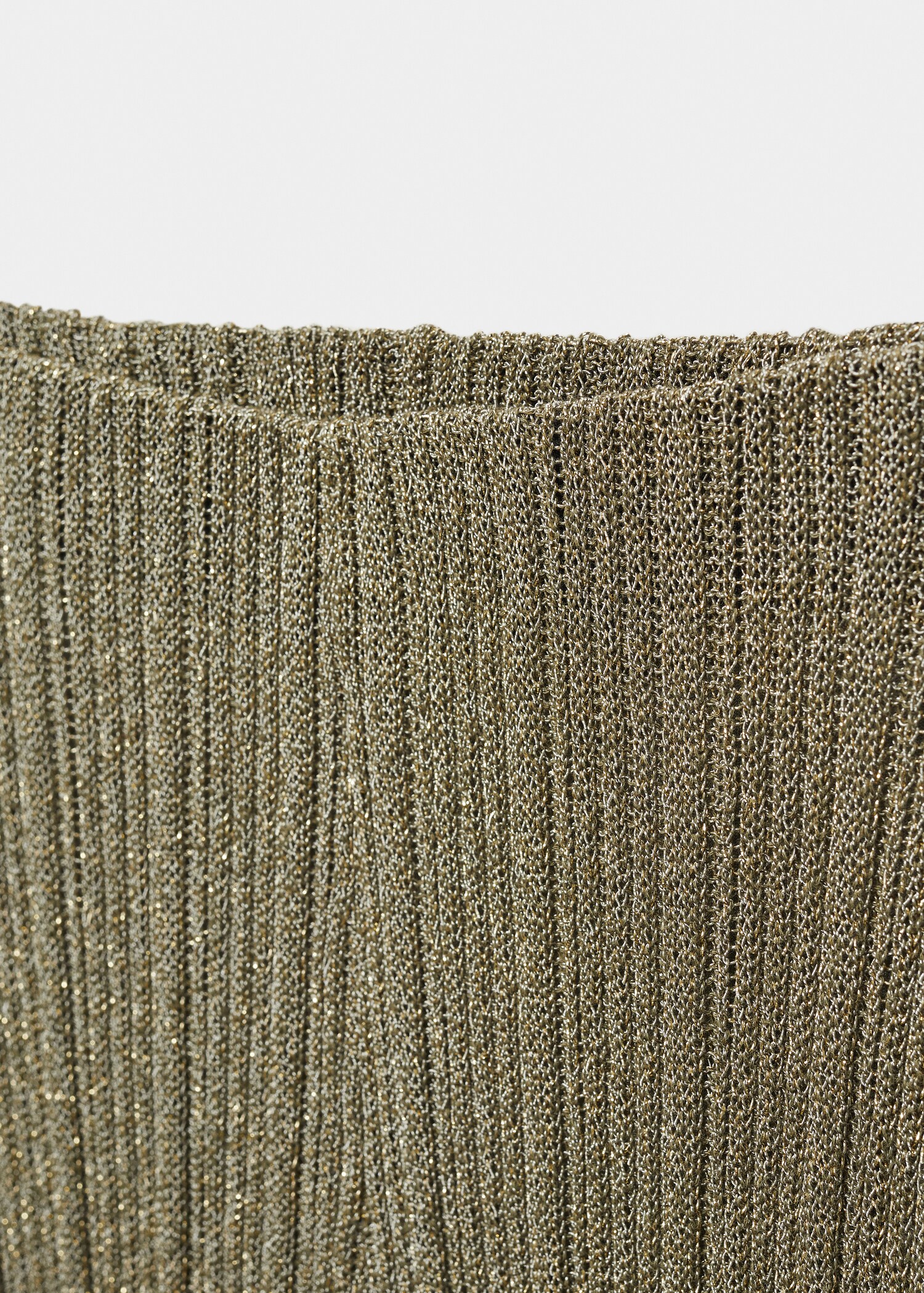 Straight-fit knitted lurex trousers - Details of the article 8