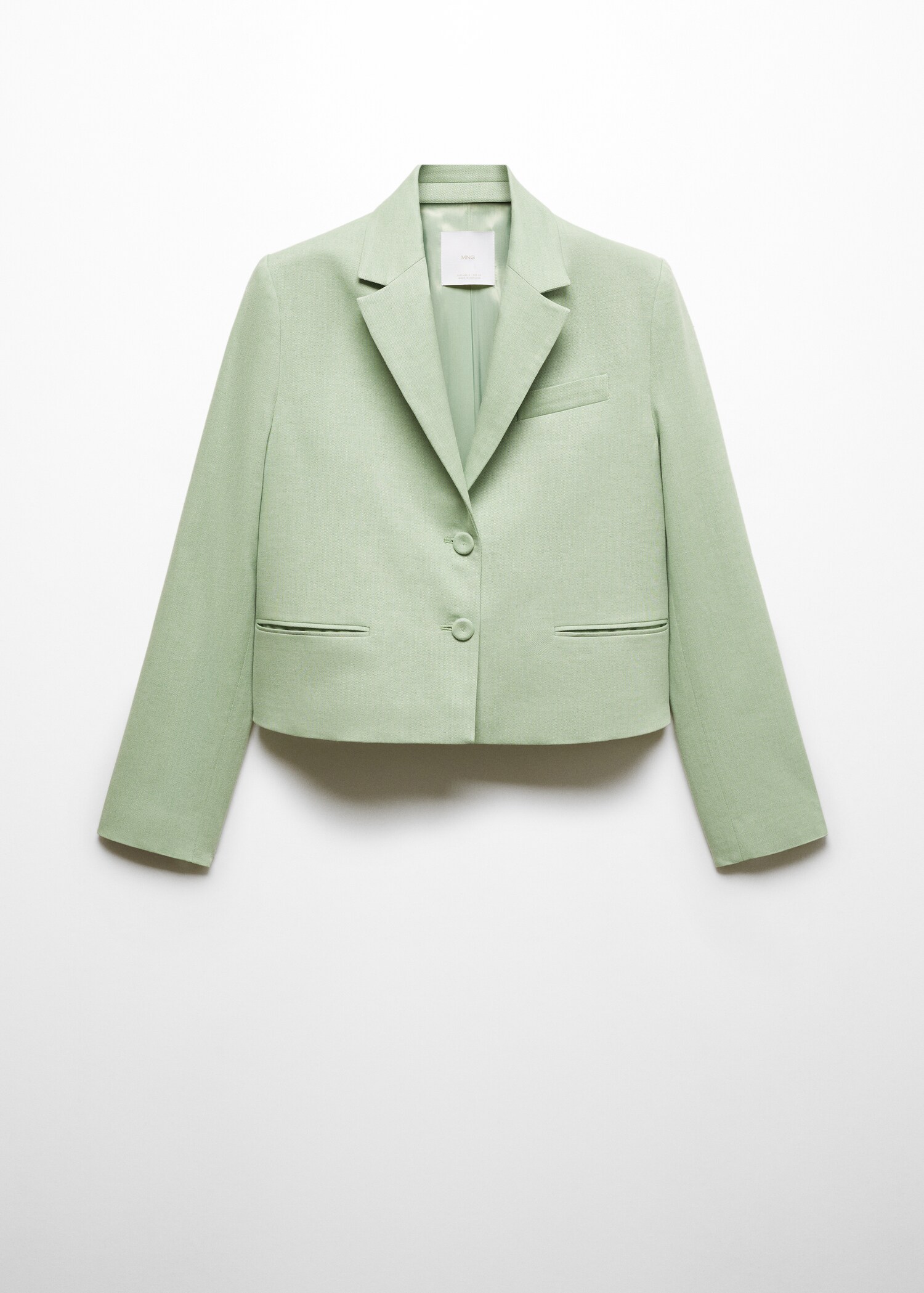 Cropped blazer with buttons - Article without model