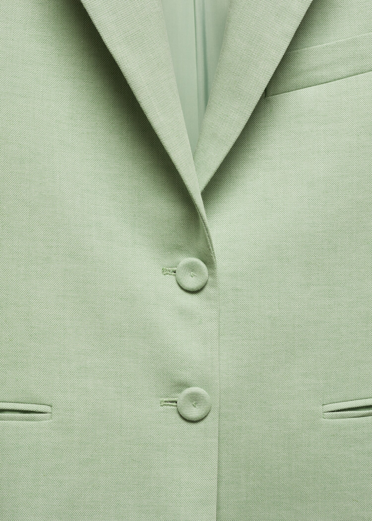 Cropped blazer with buttons - Details of the article 8