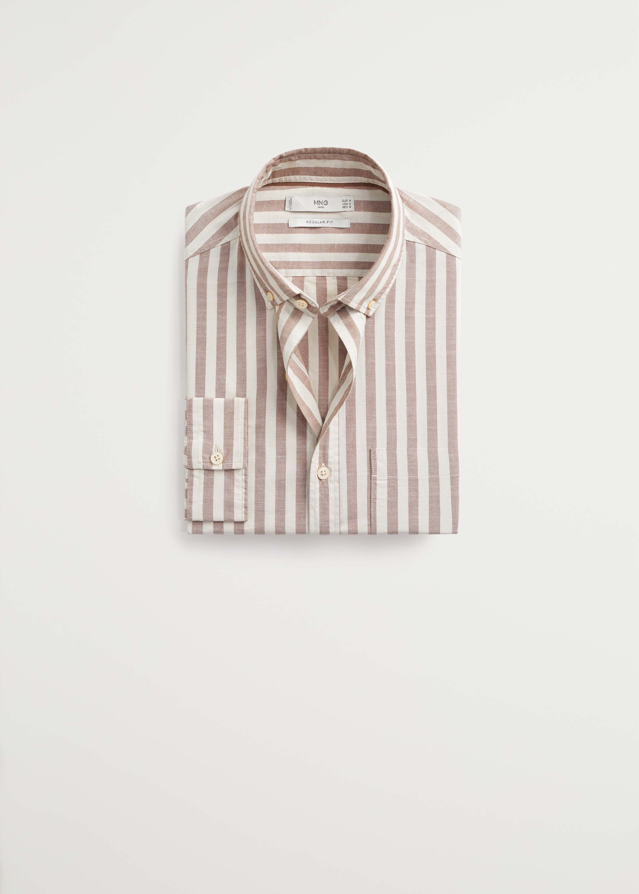 Camisa regular fit algodón rayas - Artículo sin modelo