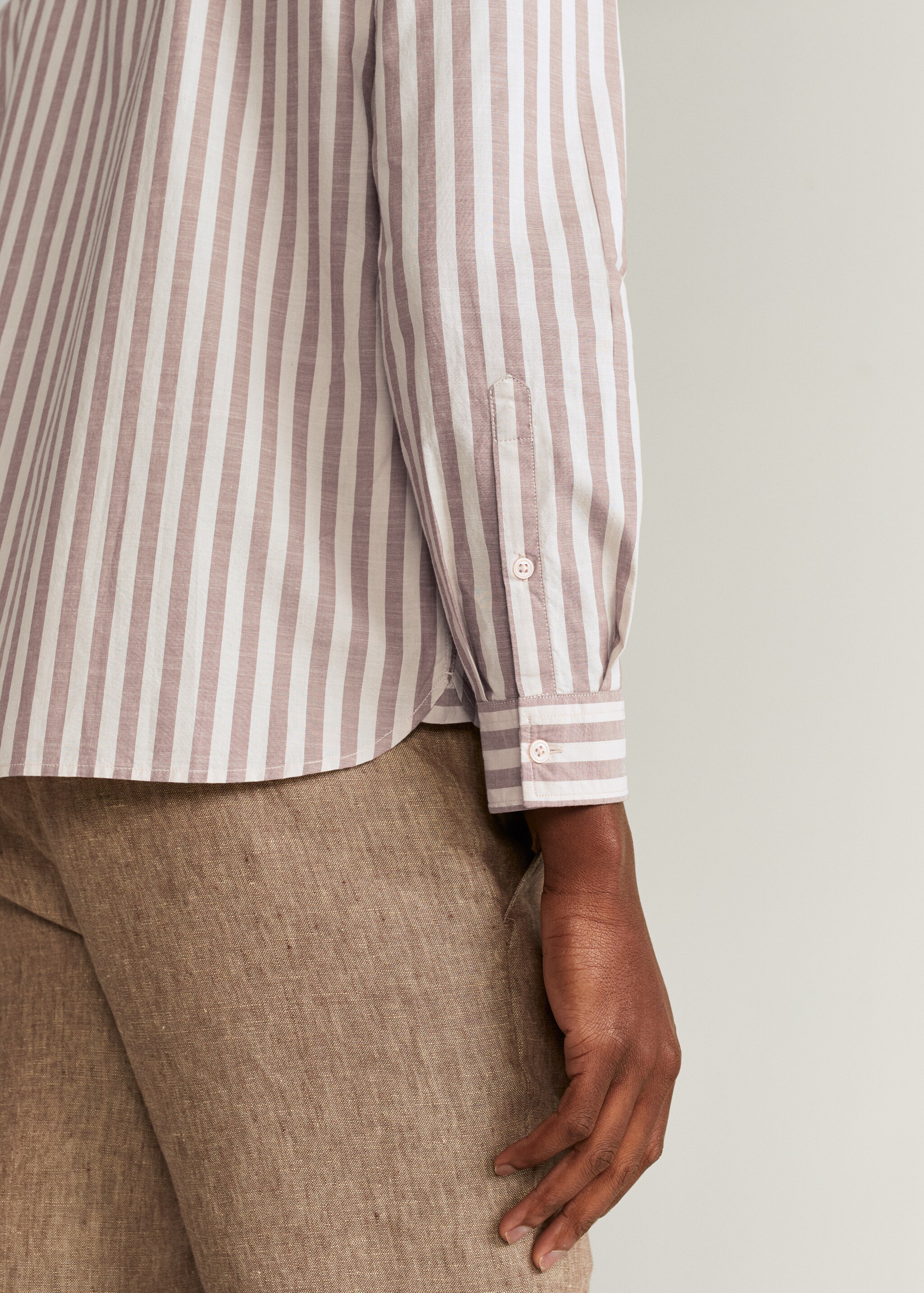 Camisa regular fit algodón rayas - Detalle del artículo 3