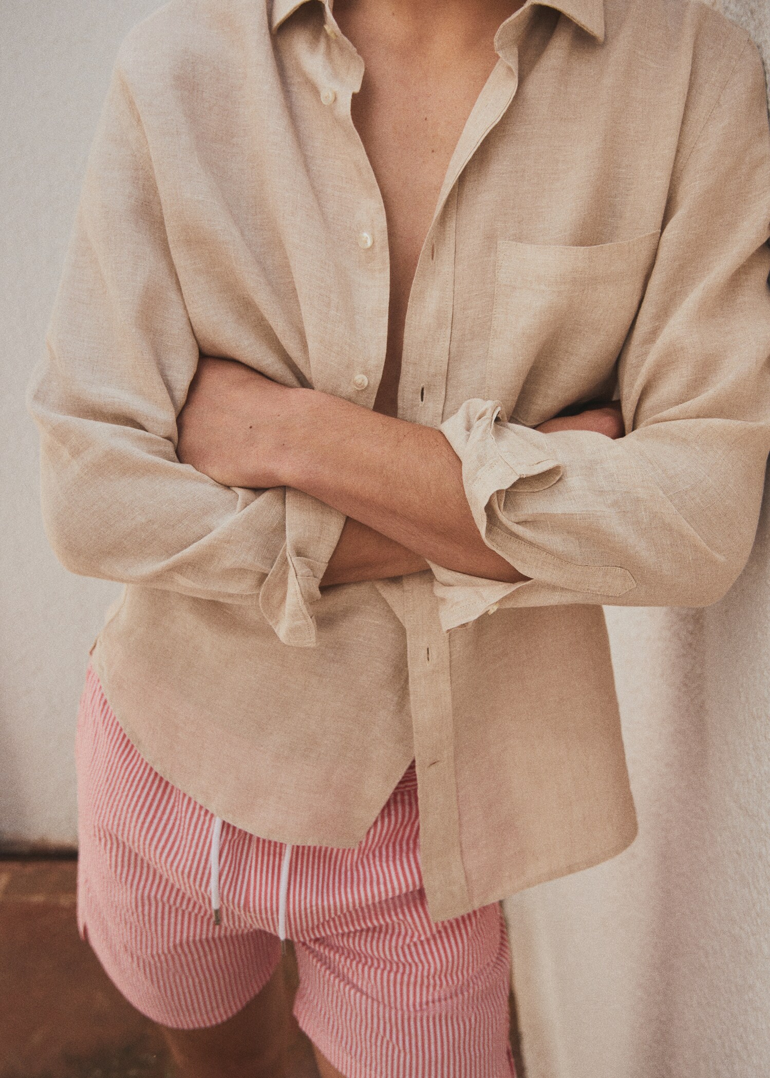 Classic-Fit-Hemd aus 100 % Leinen - Detail des Artikels 3
