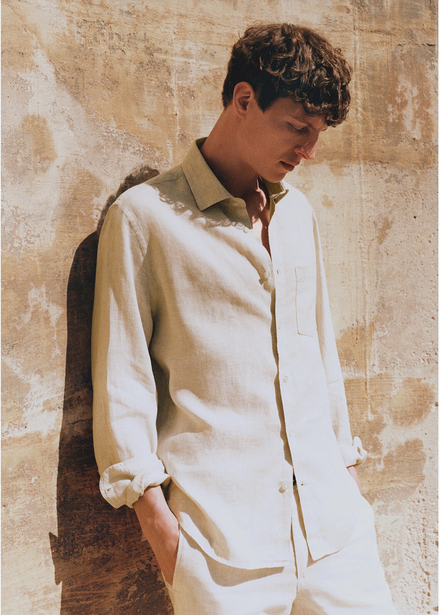Classic-Fit-Hemd aus 100 % Leinen - Detail des Artikels 4