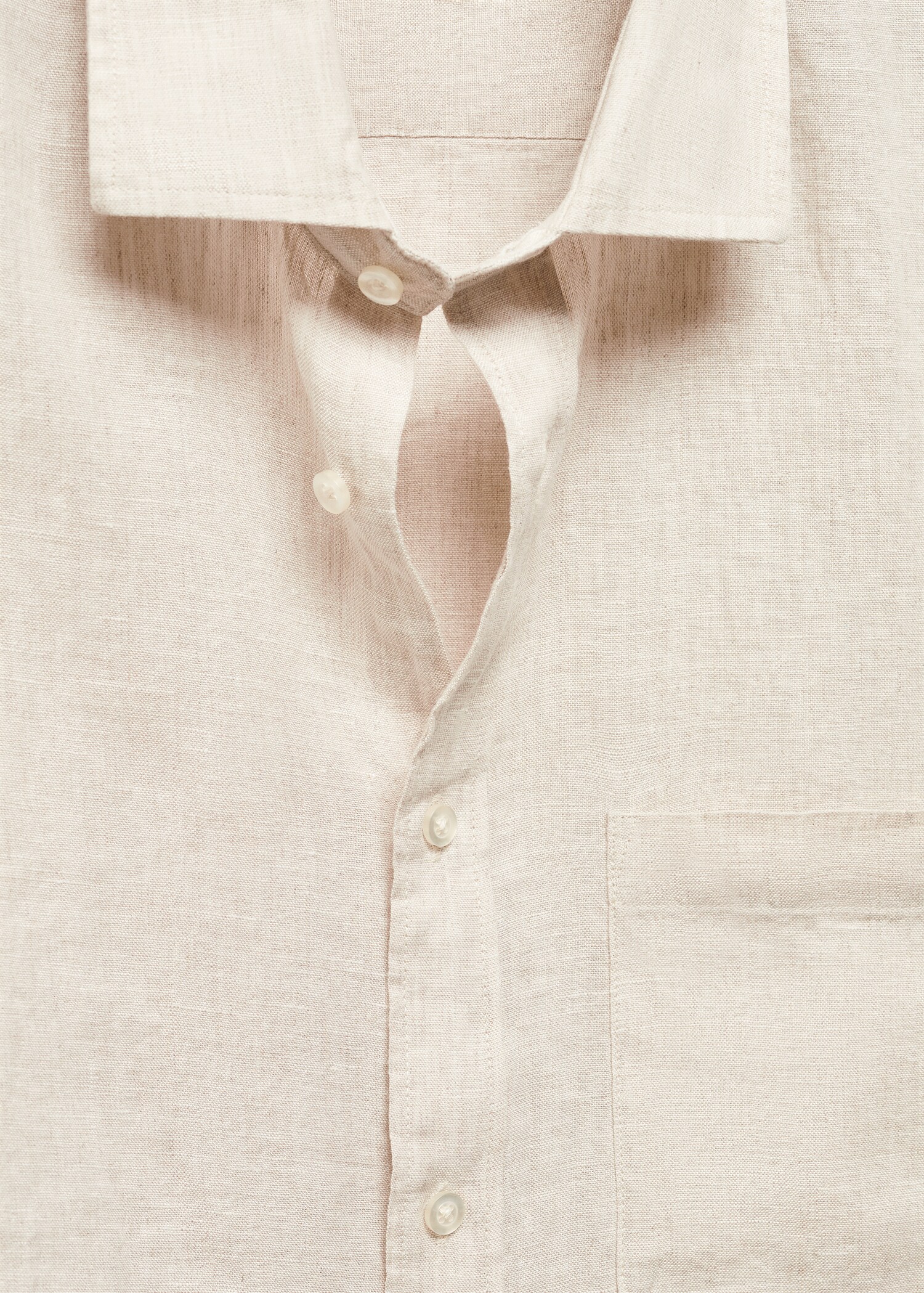 Classic-Fit-Hemd aus 100 % Leinen - Detail des Artikels 8