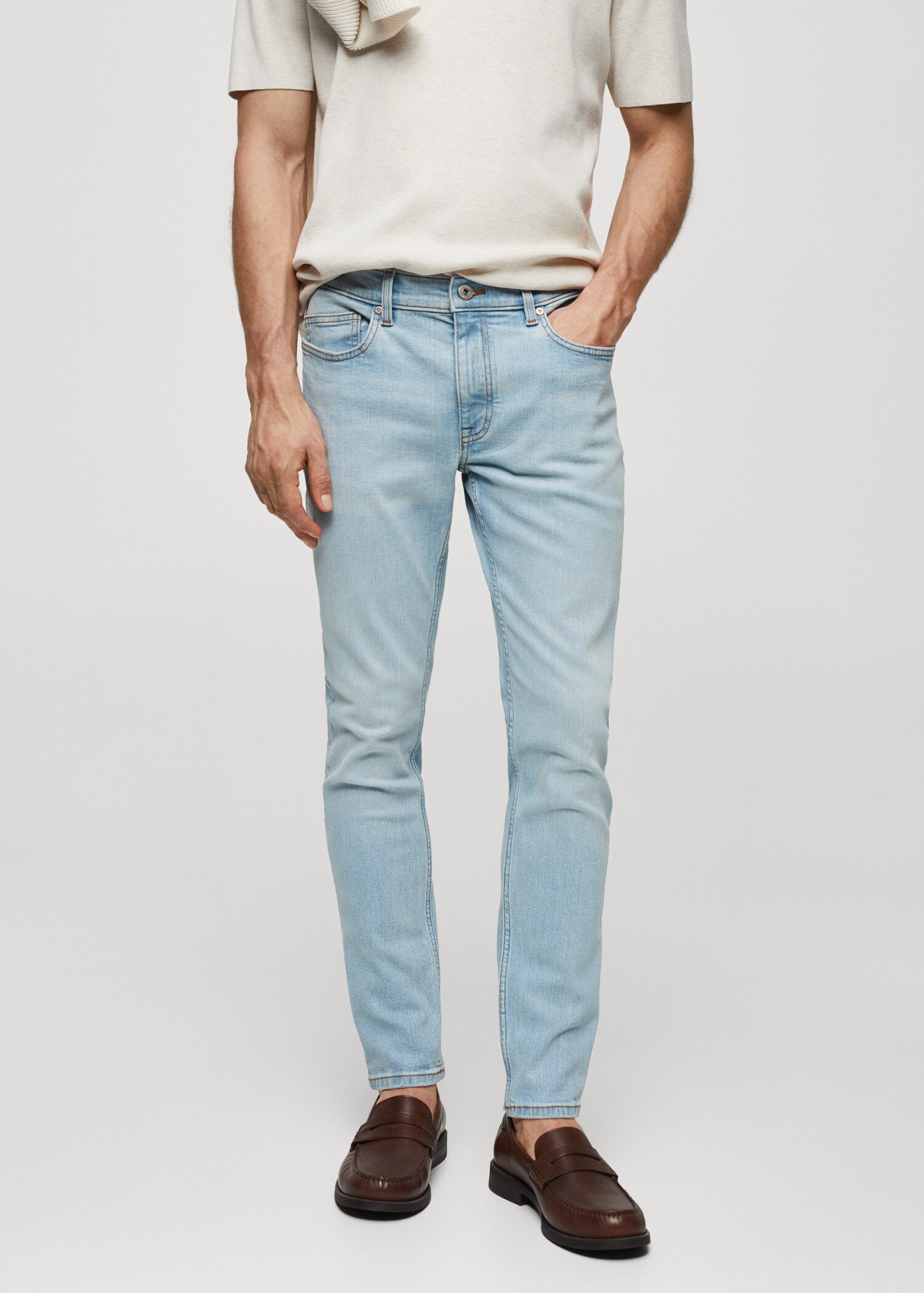 Skinny Fit-Jeans - Mittlere Ansicht