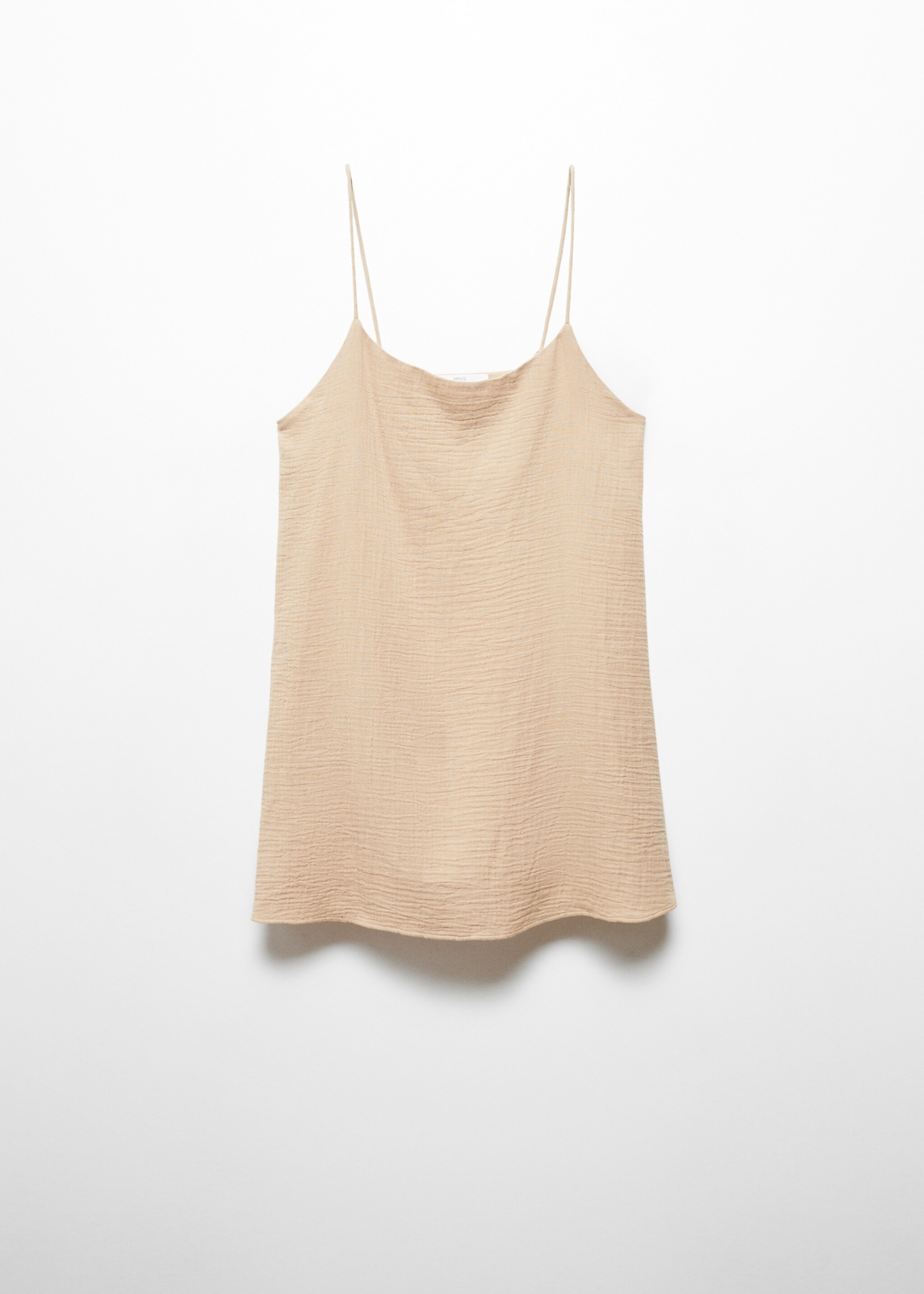 Chemise de nuit gaze de coton - Article sans modèle, Marron moyen. Ref: 67055989-00.