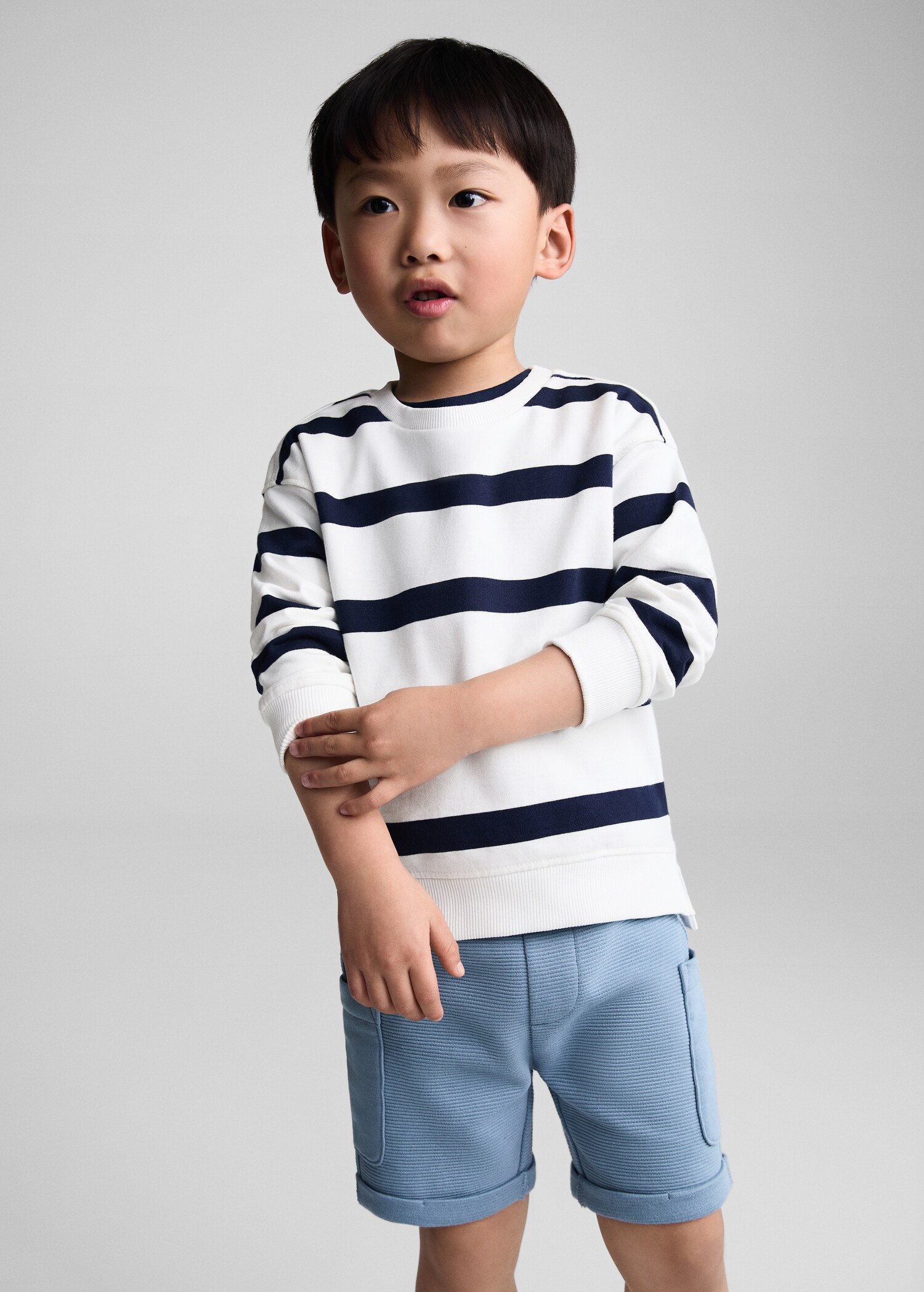 Striped print sweatshirt - Medium plane