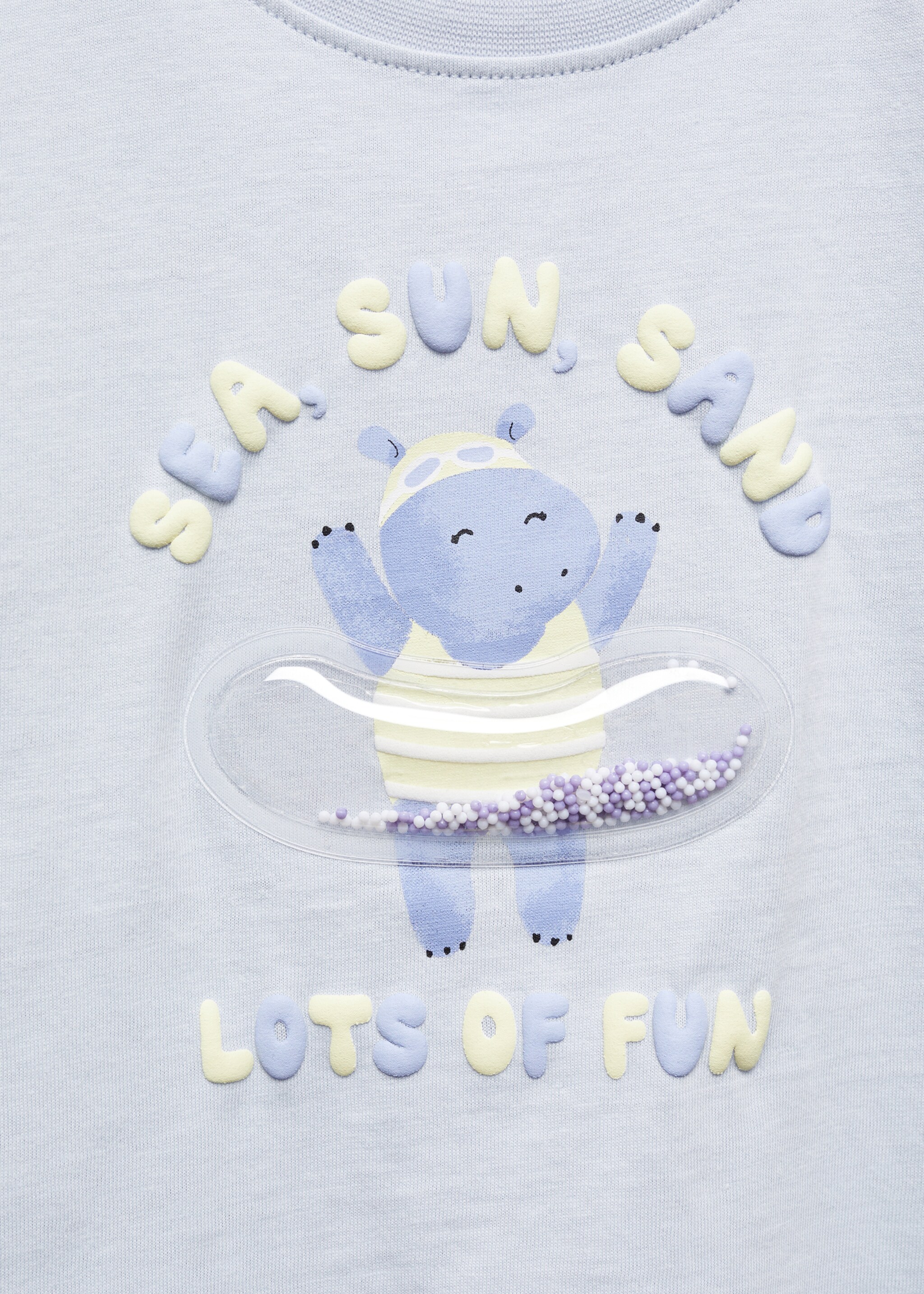 T-shirt imprimé détails relief - Détail de l'article 8