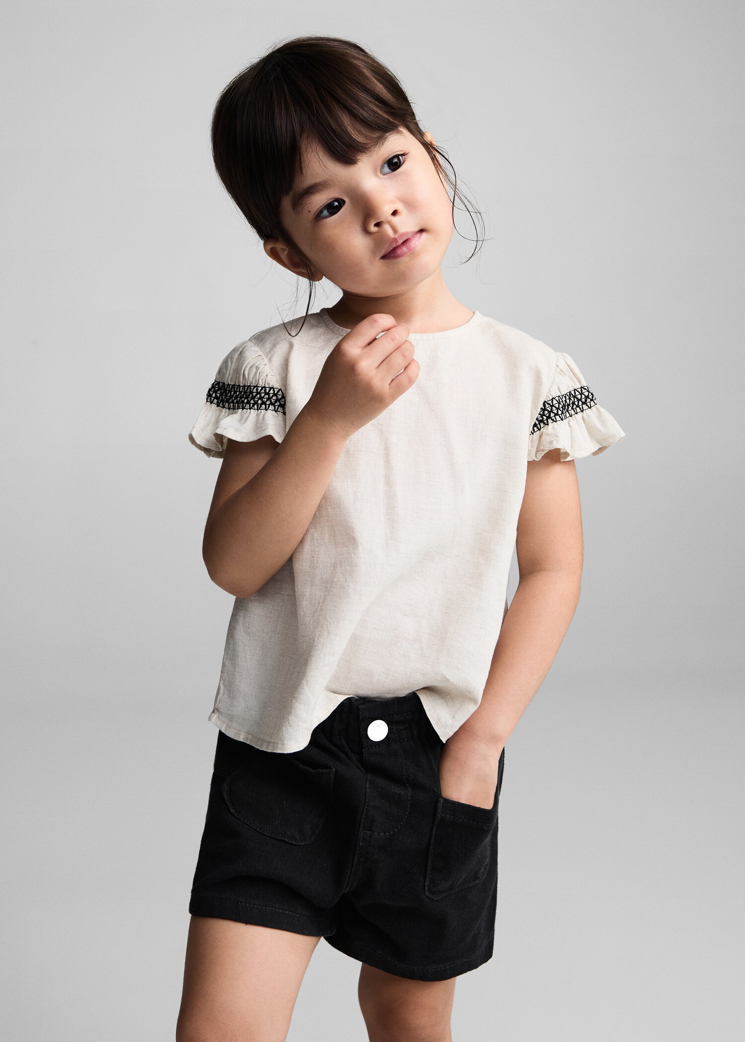 Paperbag shorts - Medium plane