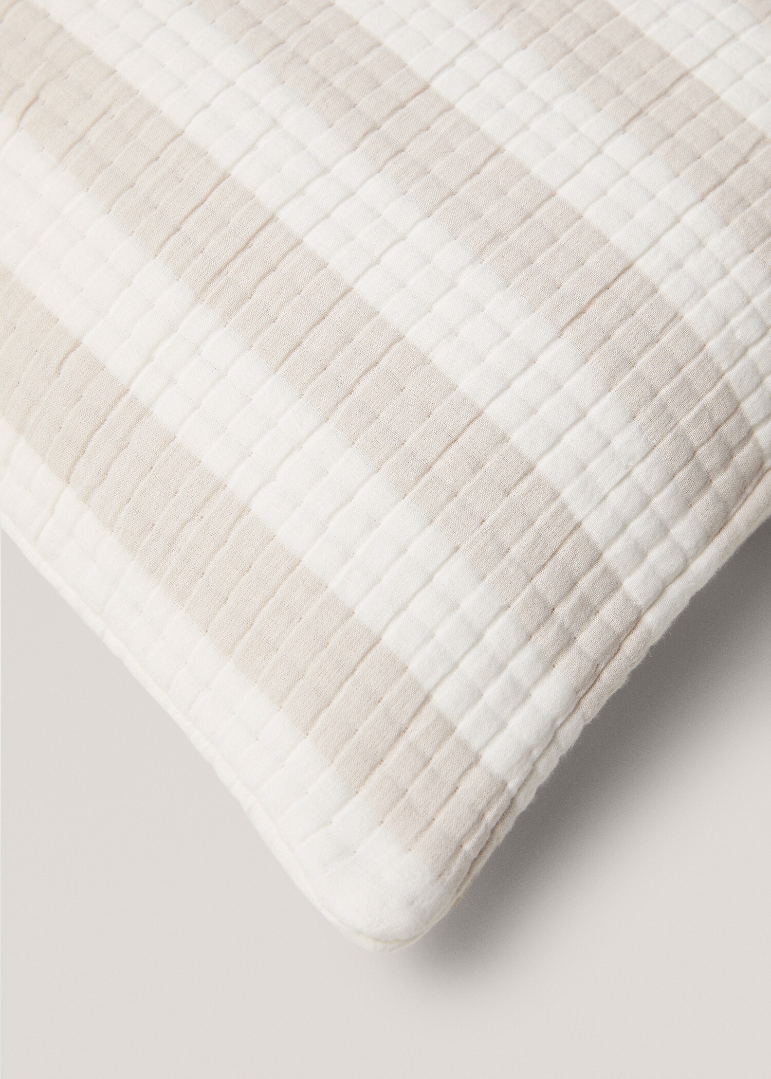 Kuddfodral 100% bomull vävda ränder 60x60 cm - Detaljer om artikeln 1