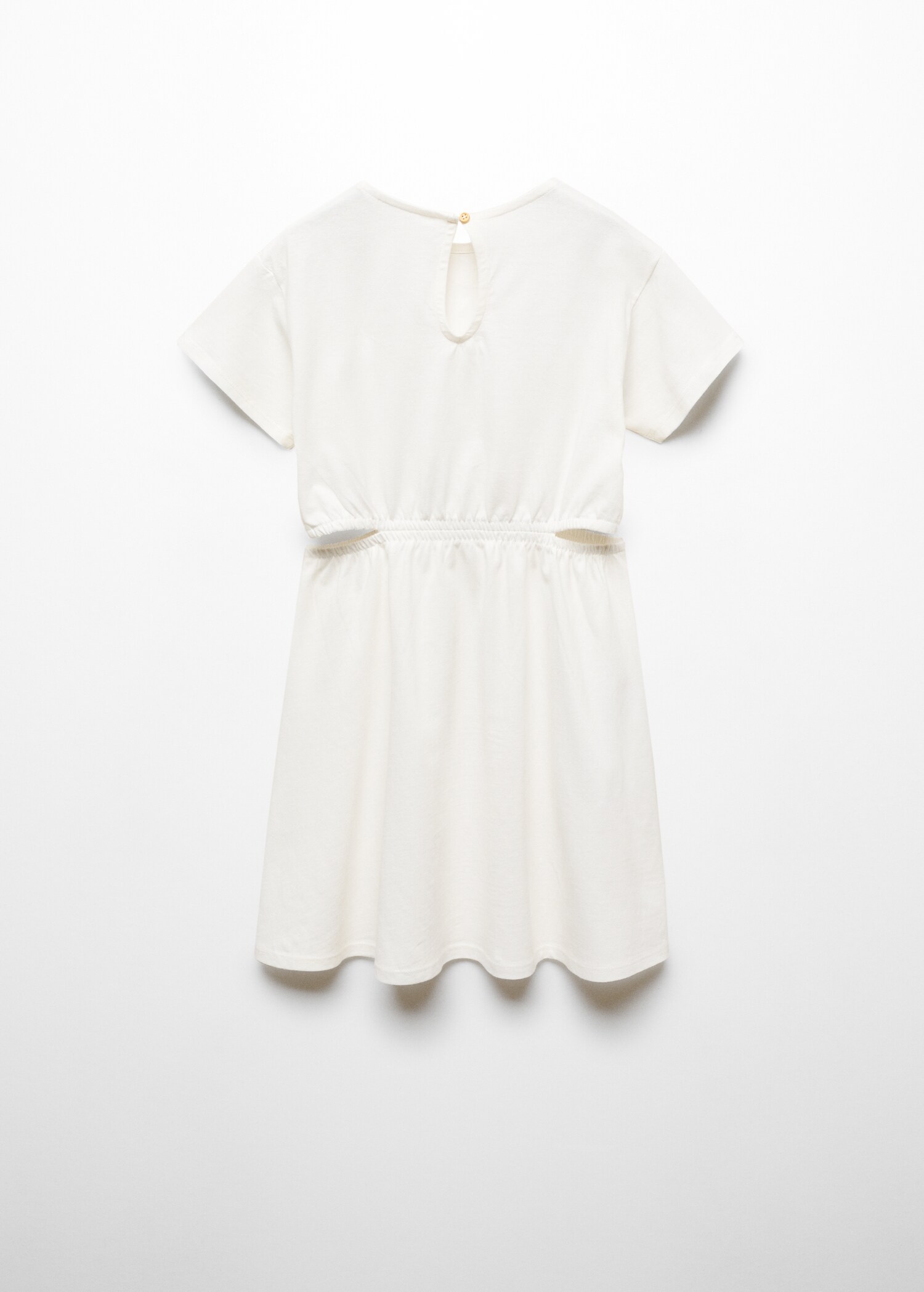 Embroidered dress with side slits - Reverse of the article