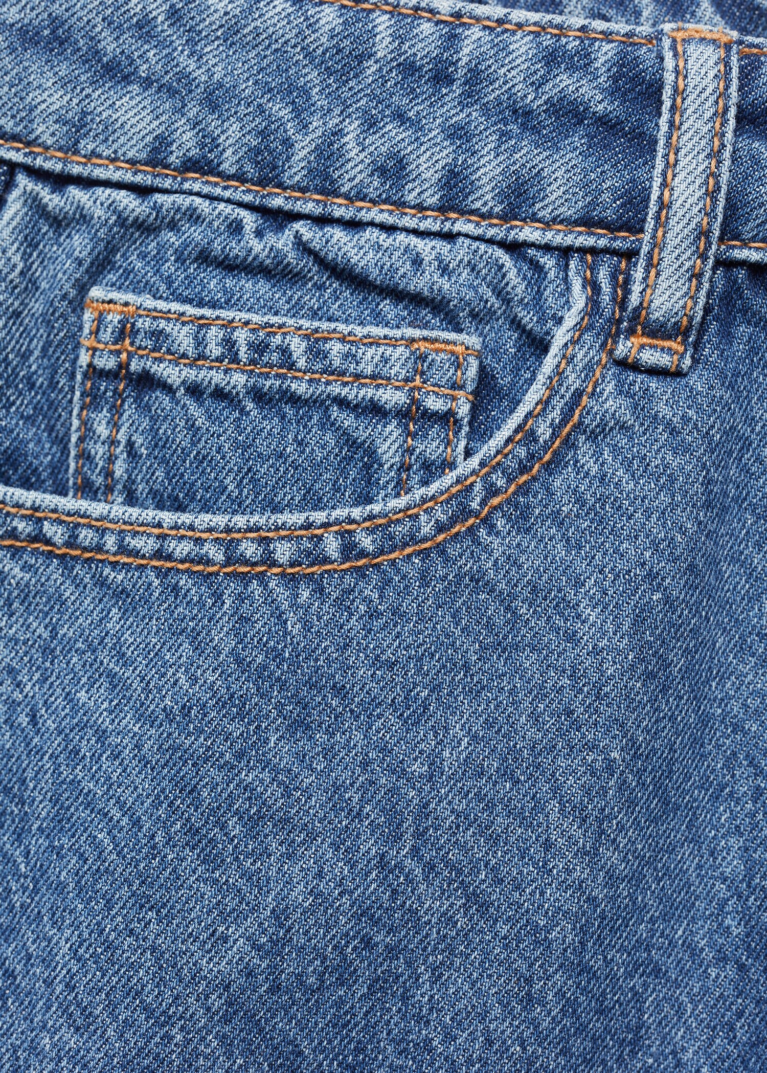 Medium-waist denim shorts - Details of the article 8