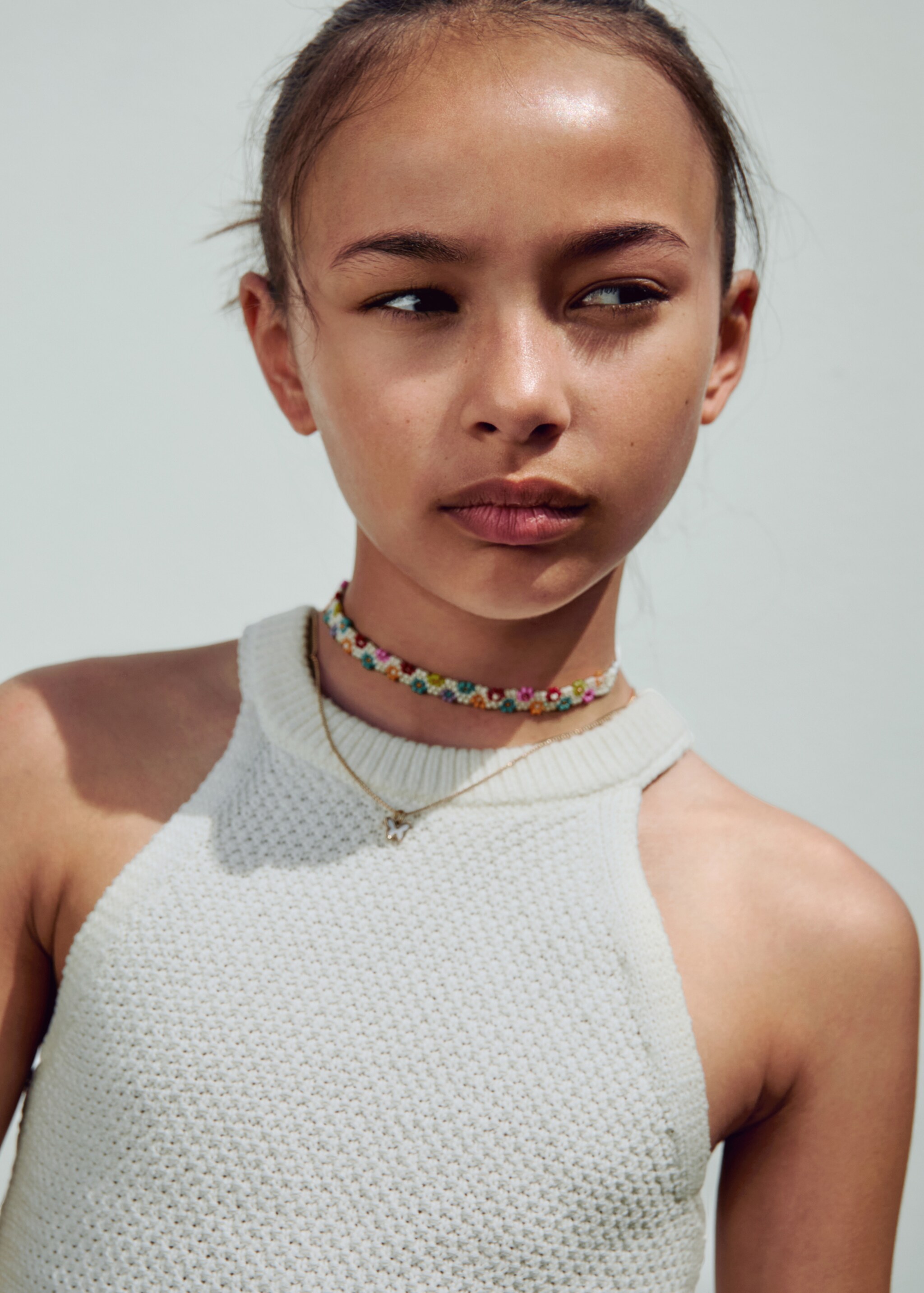 Top punto algodón - Detalle del artículo 5, Crudo. Ref: 67056026-00.