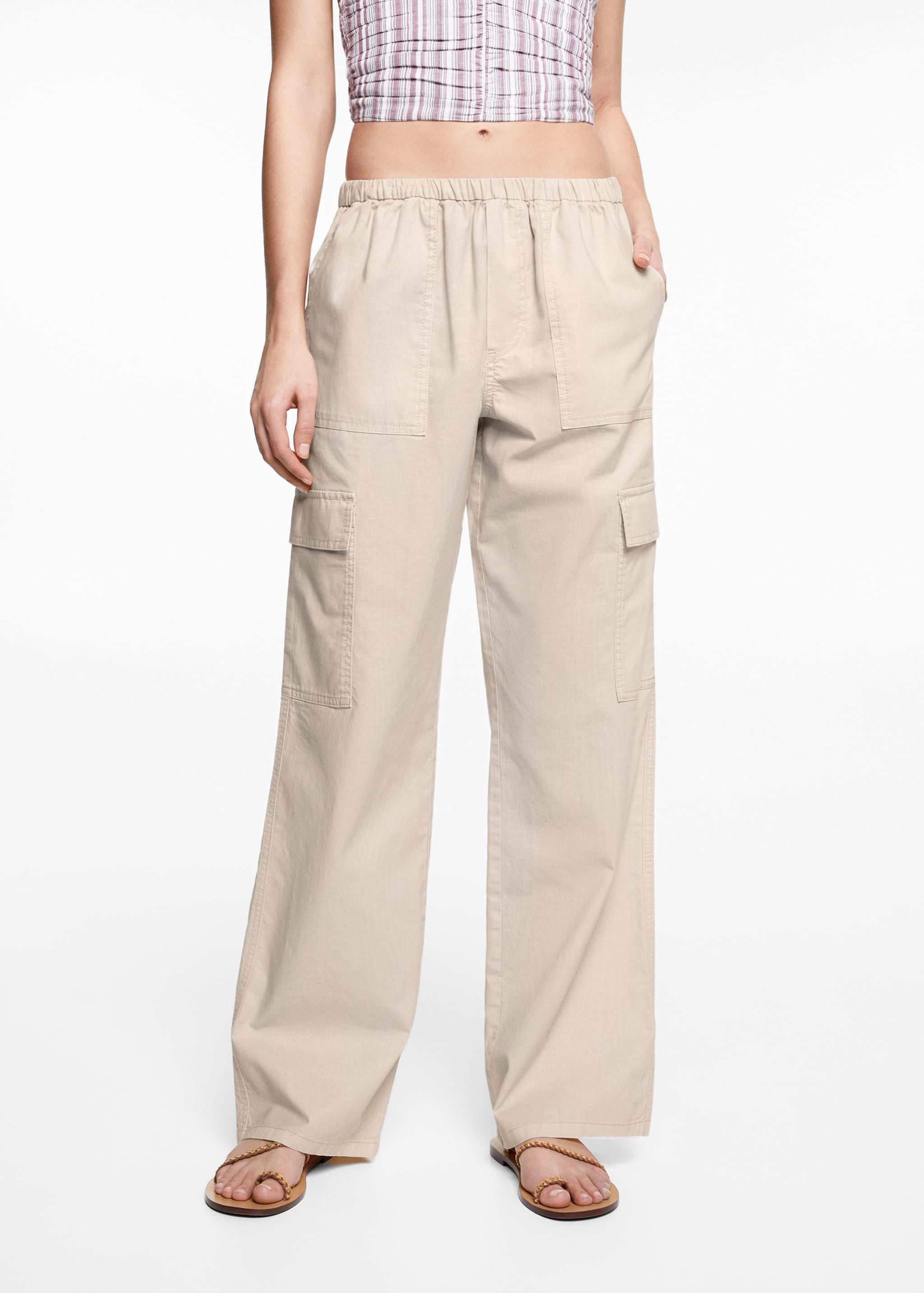 Flowy cargo trousers - Details of the article 6