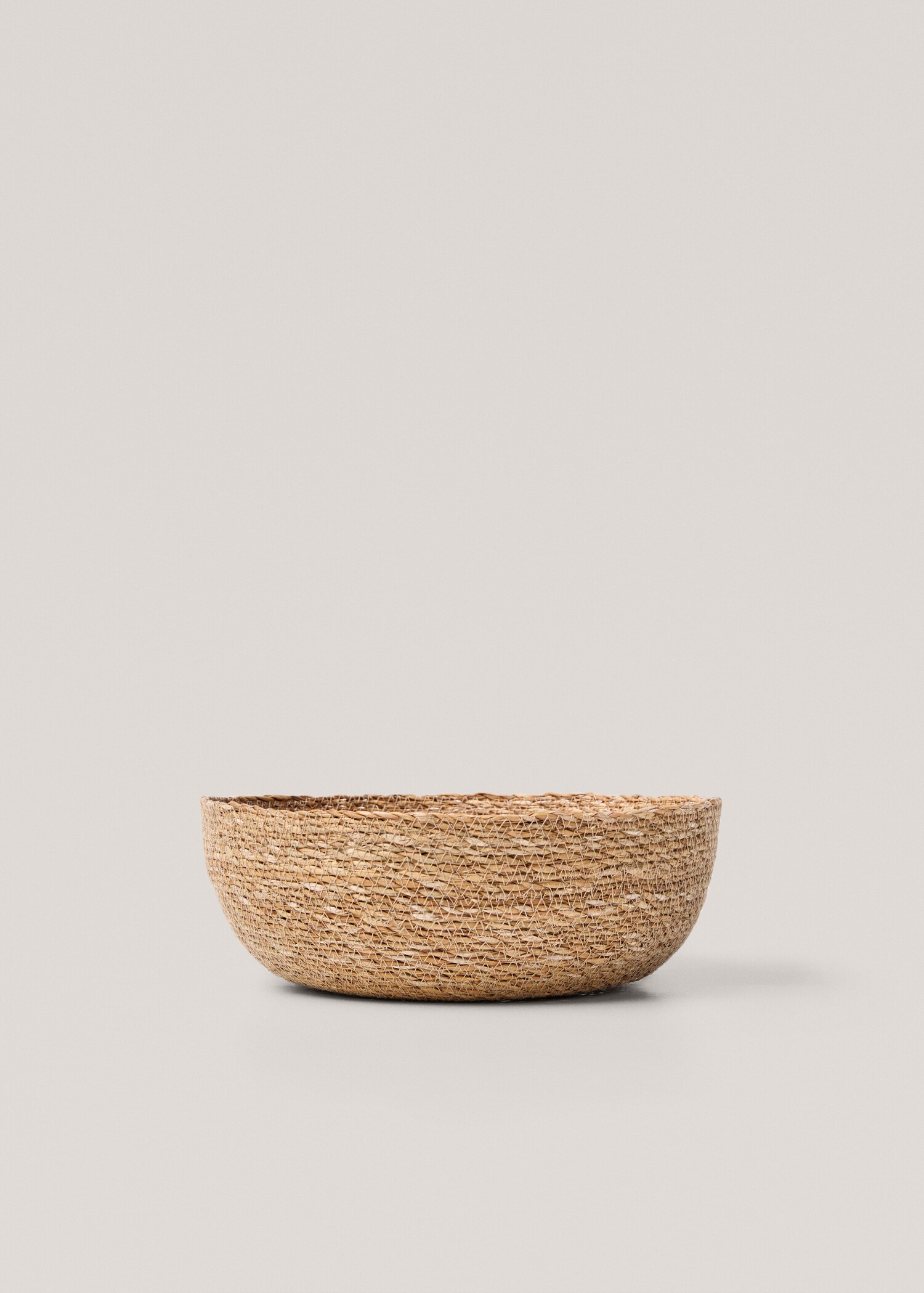 Cesta redonda fibras naturales 30x10cm - Artículo sin modelo