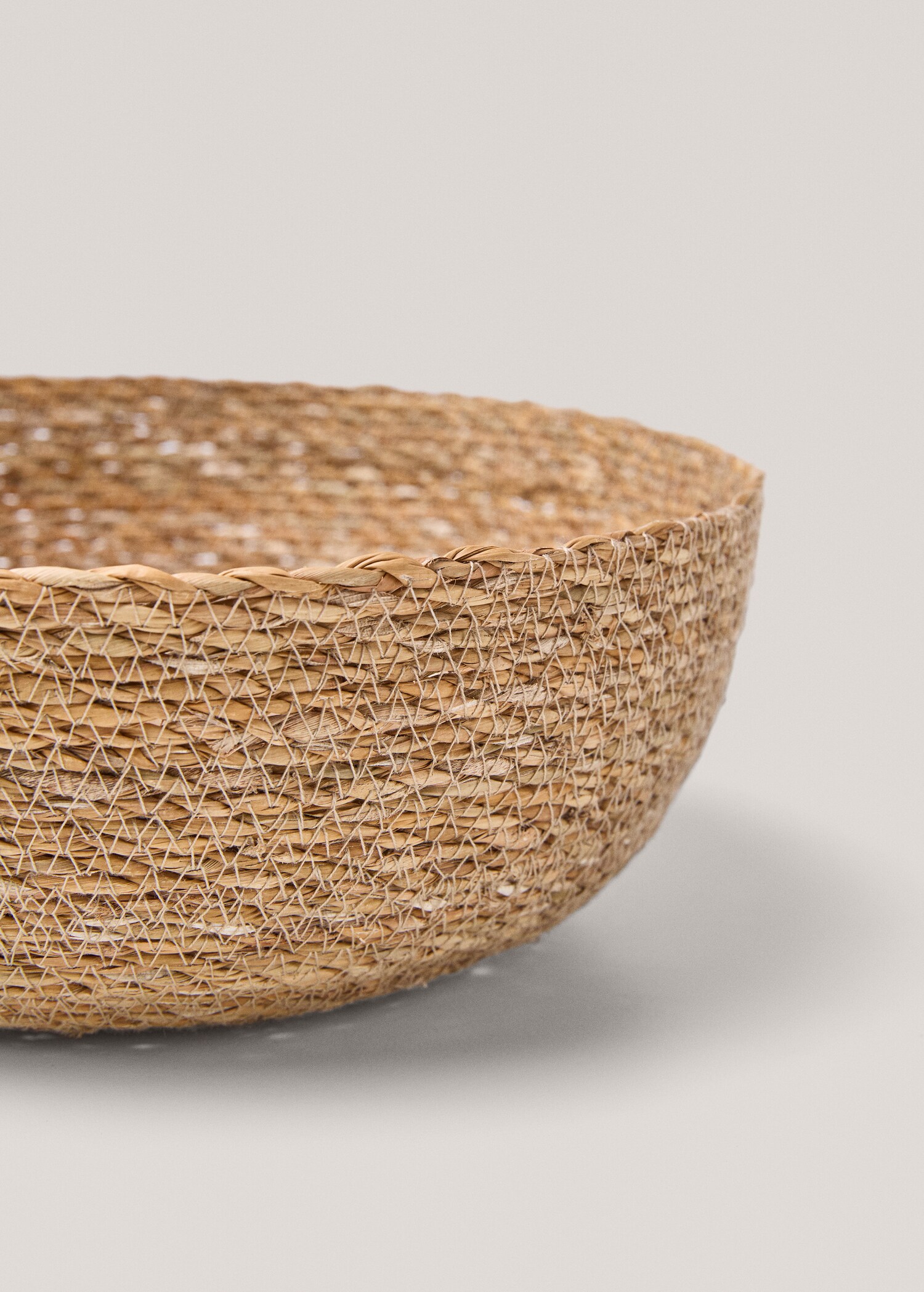 Cesta redonda fibras naturales 30x10cm - Detalle del artículo 1