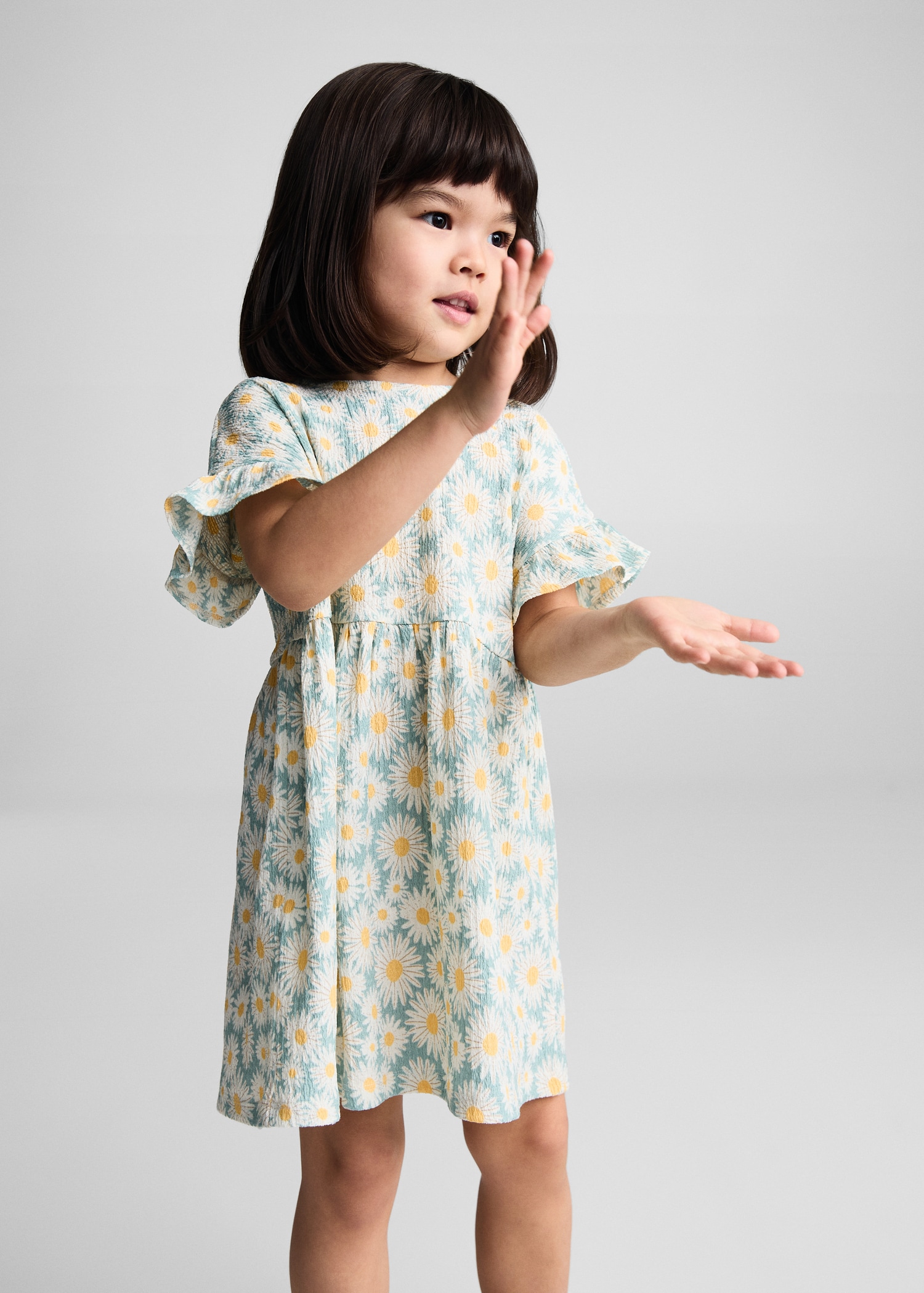 Flower print dress Baby girls MANGO OUTLET Greece