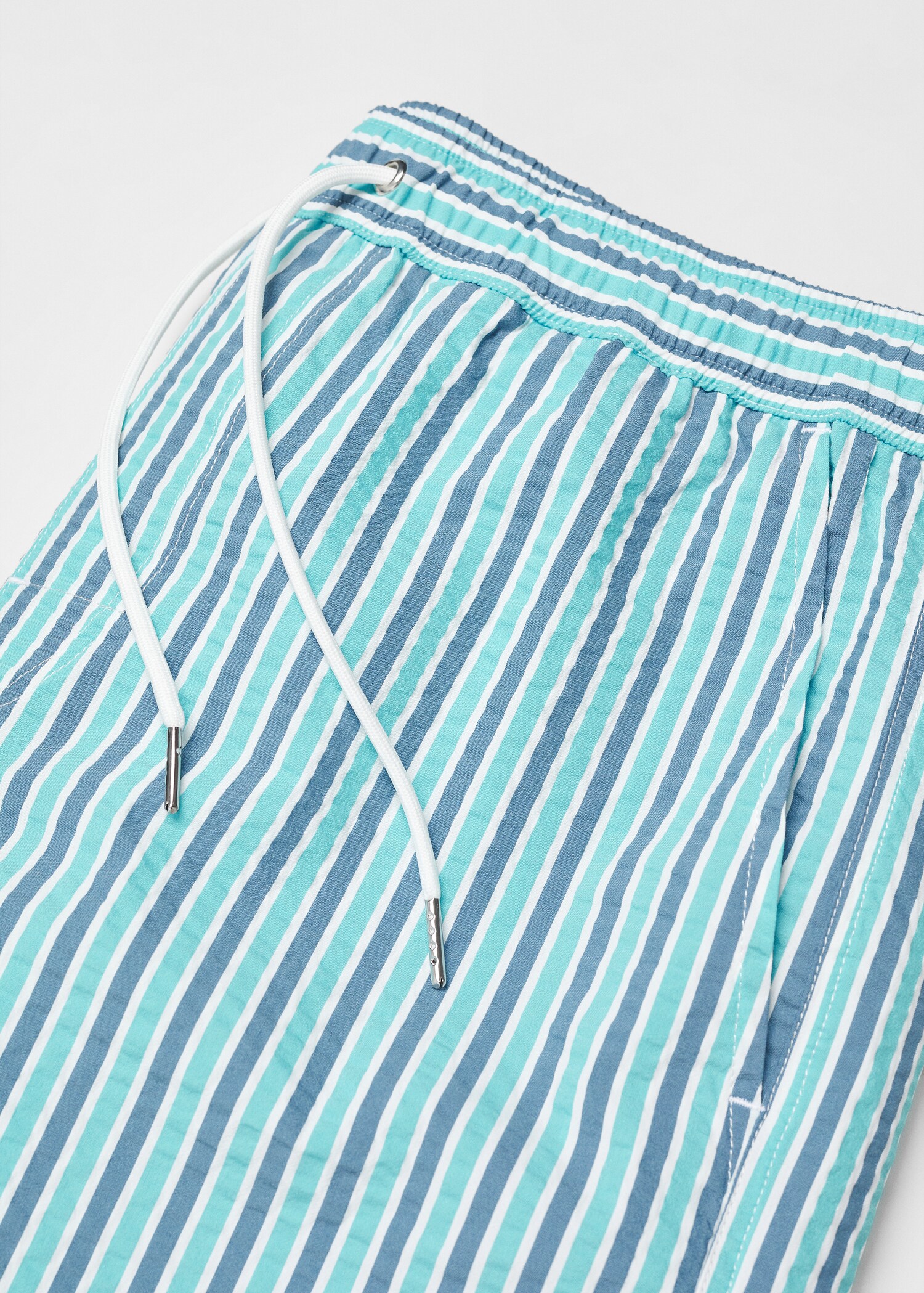 Maillot de bain imprimé rayures cordon - Détail de l'article 8
