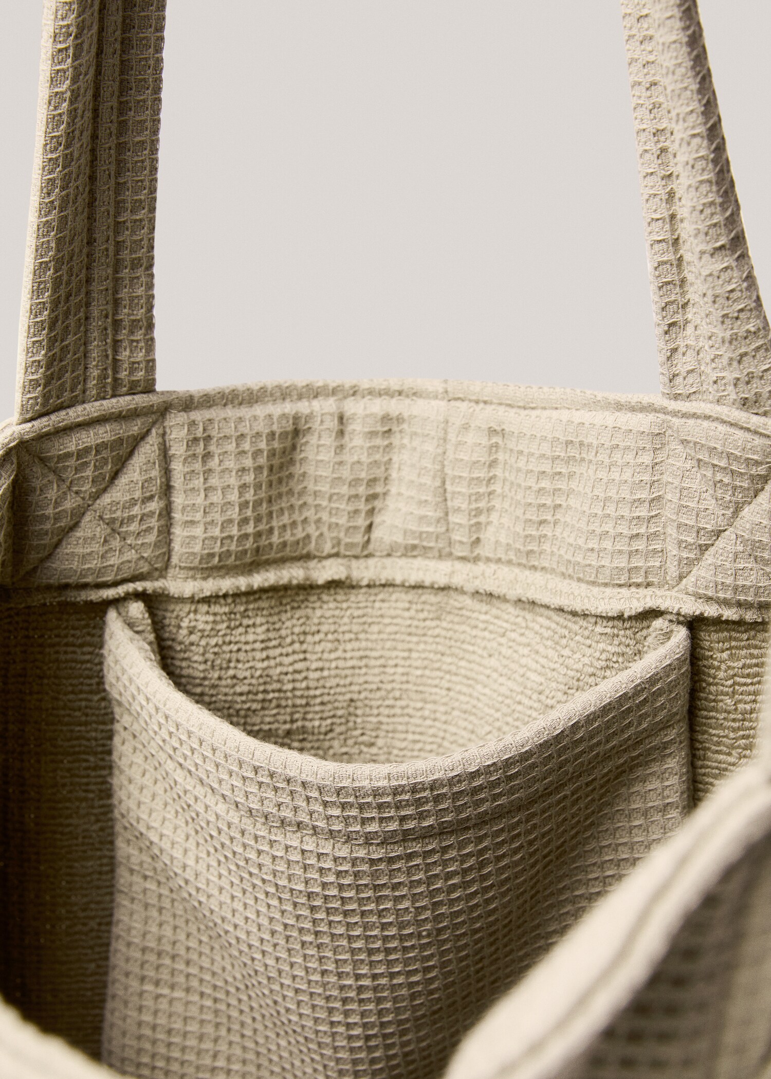 Cotton waffle tote bag - Details of the article 2