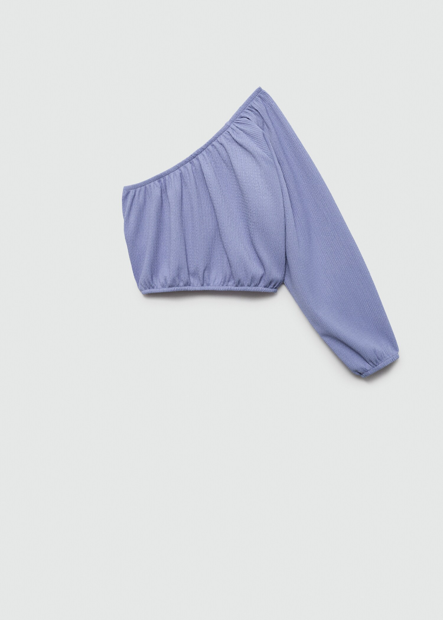 Textured asymmetrical t-shirt - Article without model