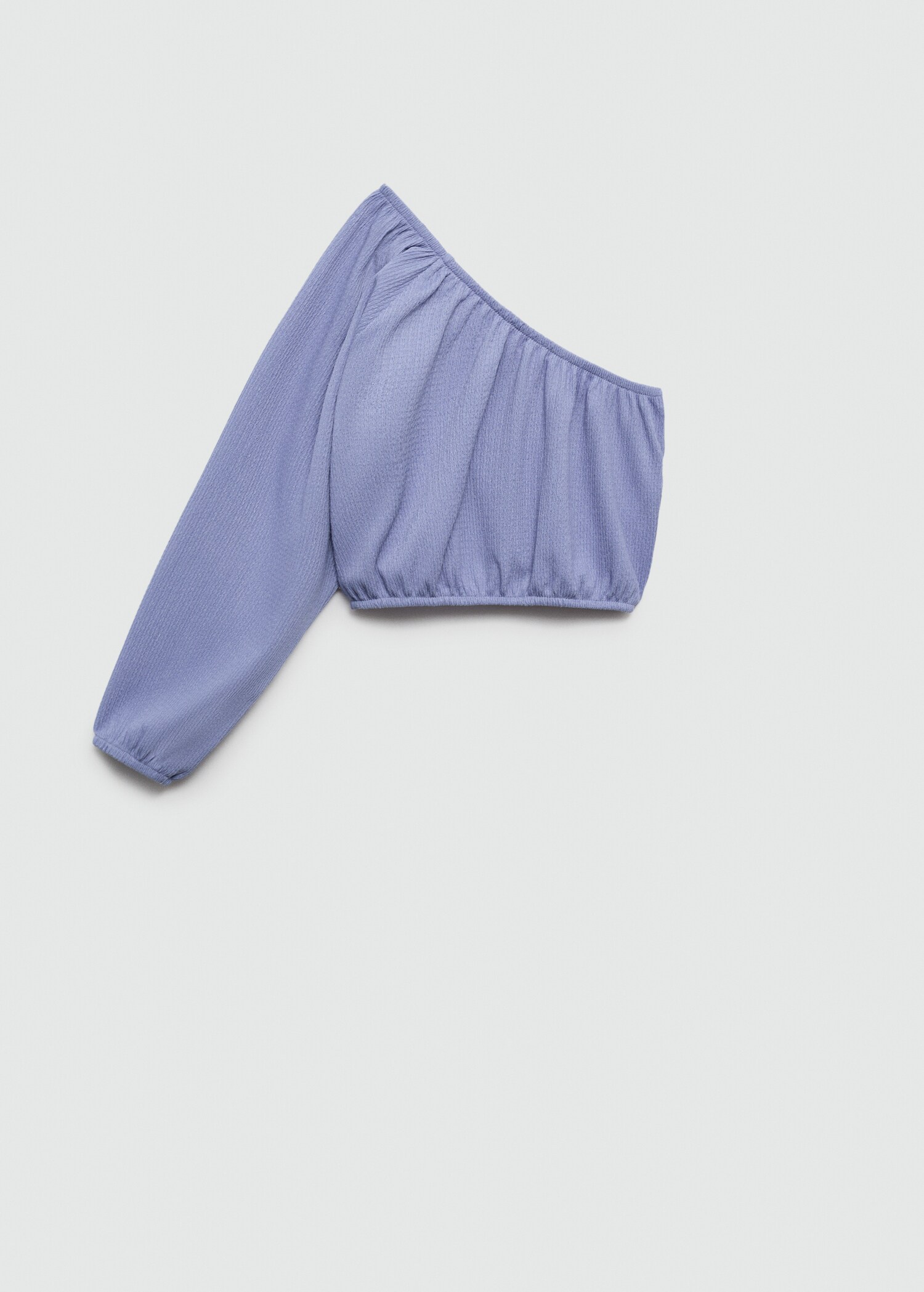Textured asymmetrical t-shirt - Reverse of the article