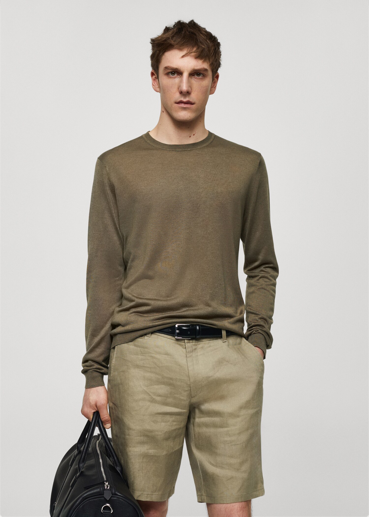 Feiner Pullover aus Maulbeerenseide - Mittlere Ansicht