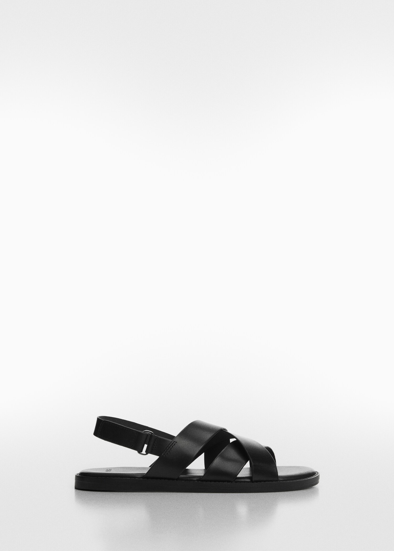 100% leather crossed strap sandal - Article without model