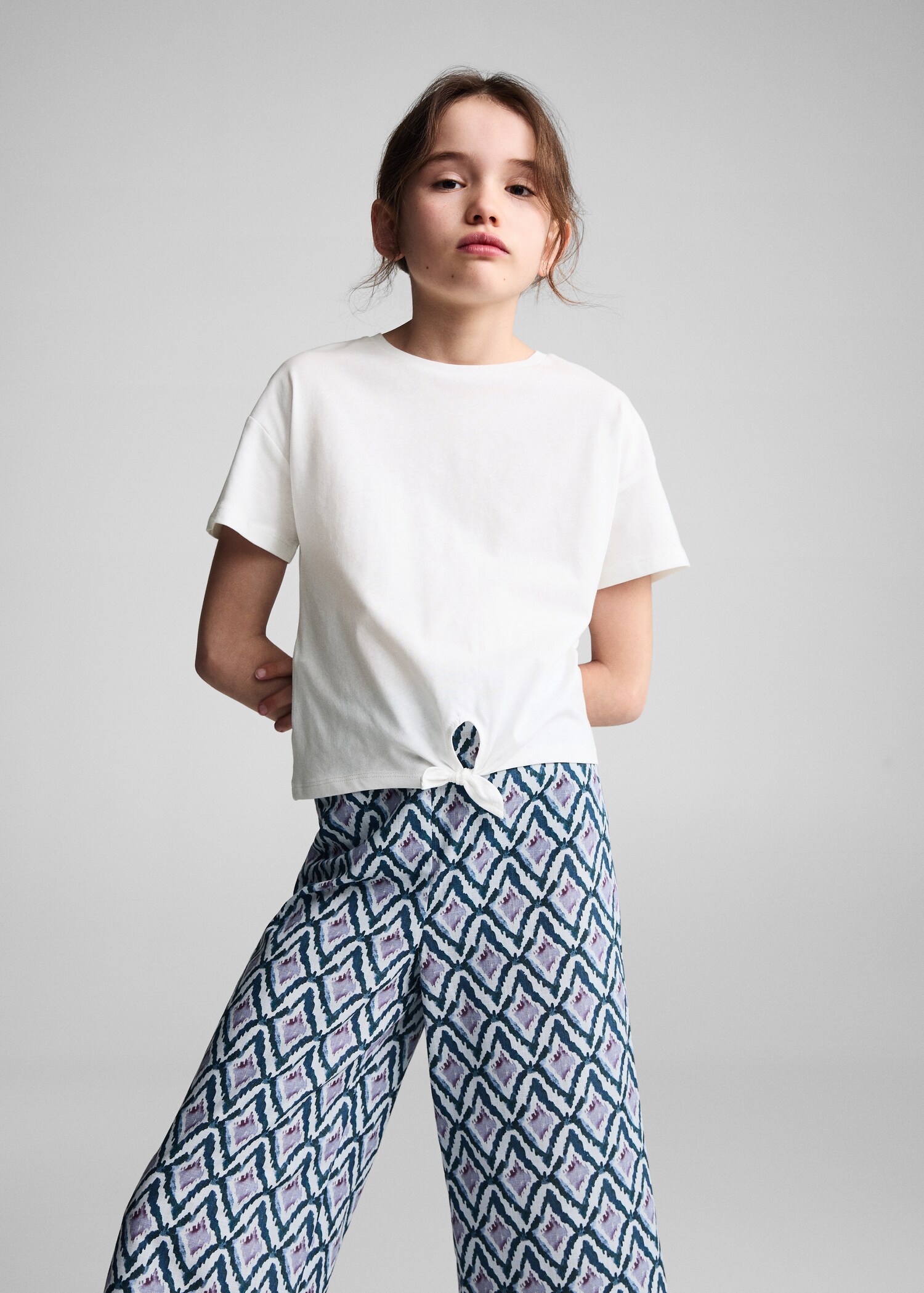 Bow cotton T-shirt - Medium plane