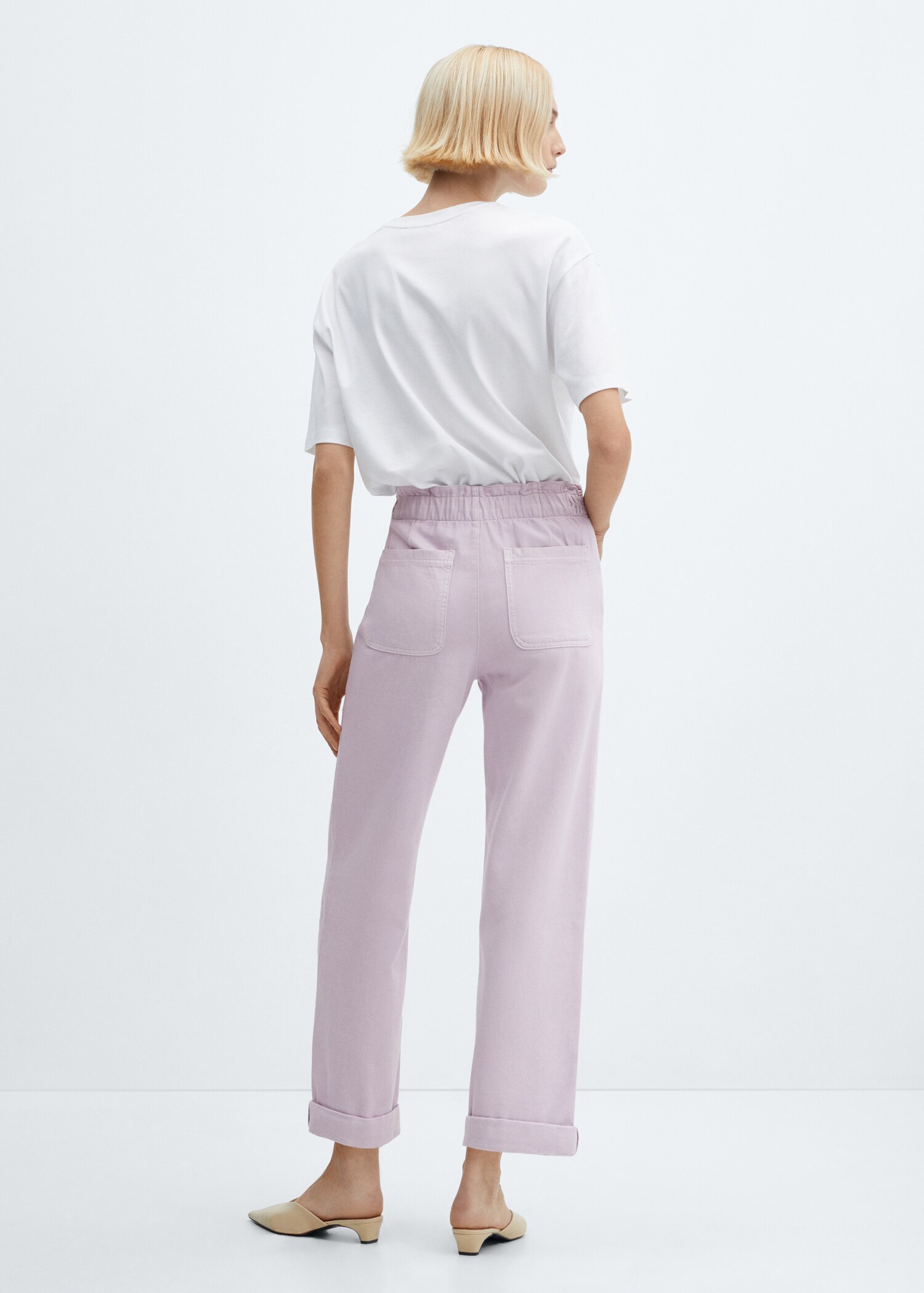 Jean slouchy taille élastique - Verso de l’article