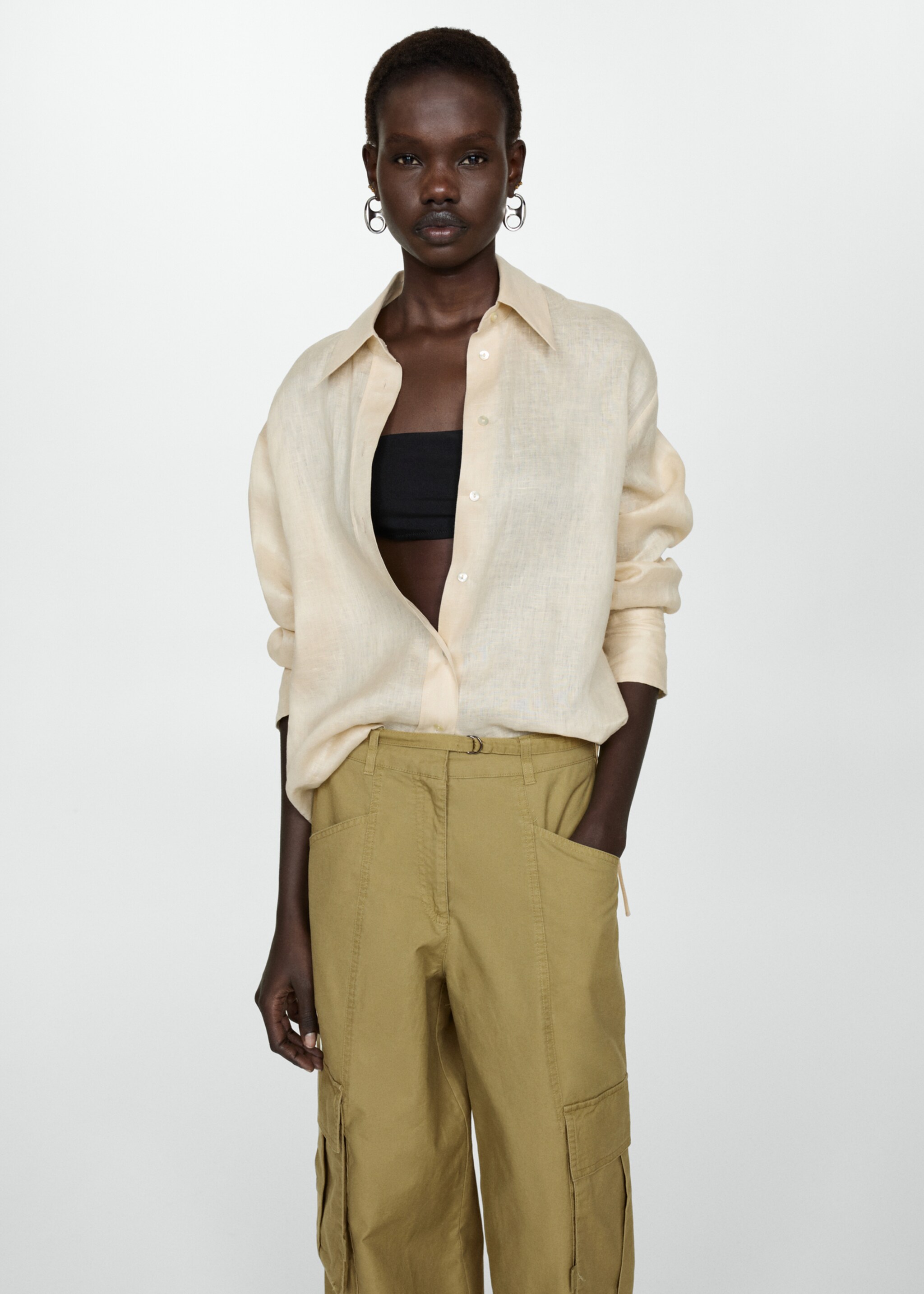 Cargo trousers with pocket - Details of the article 1