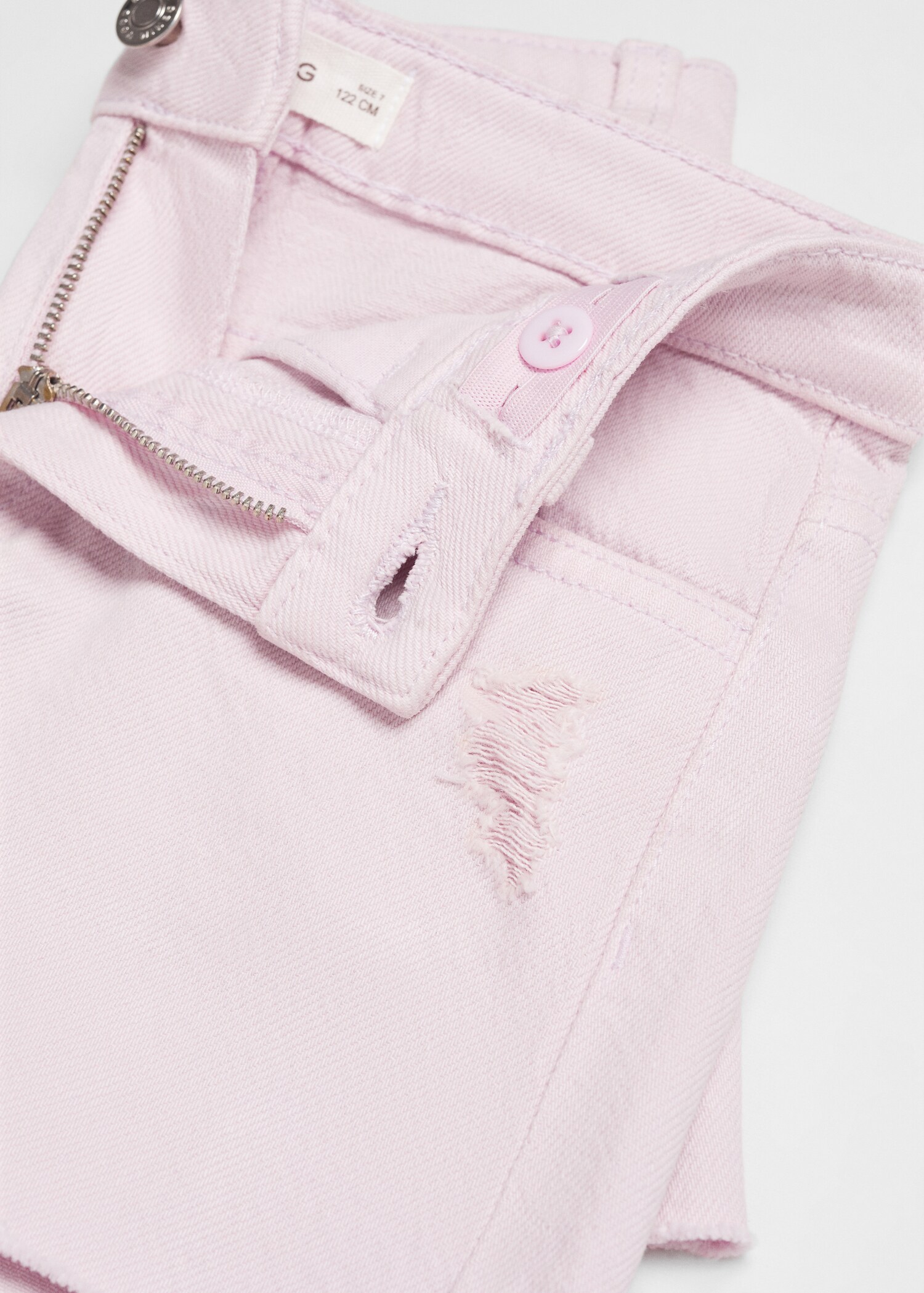 Jeansshorts mit Zierrissen - Detail des Artikels 8