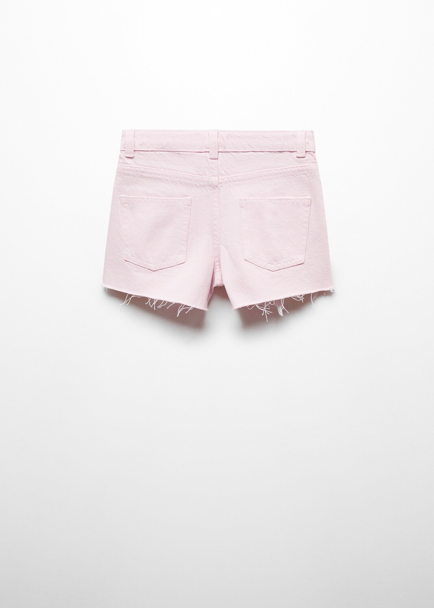 Jeansshorts mit Zierrissen - Rückseite des Artikels