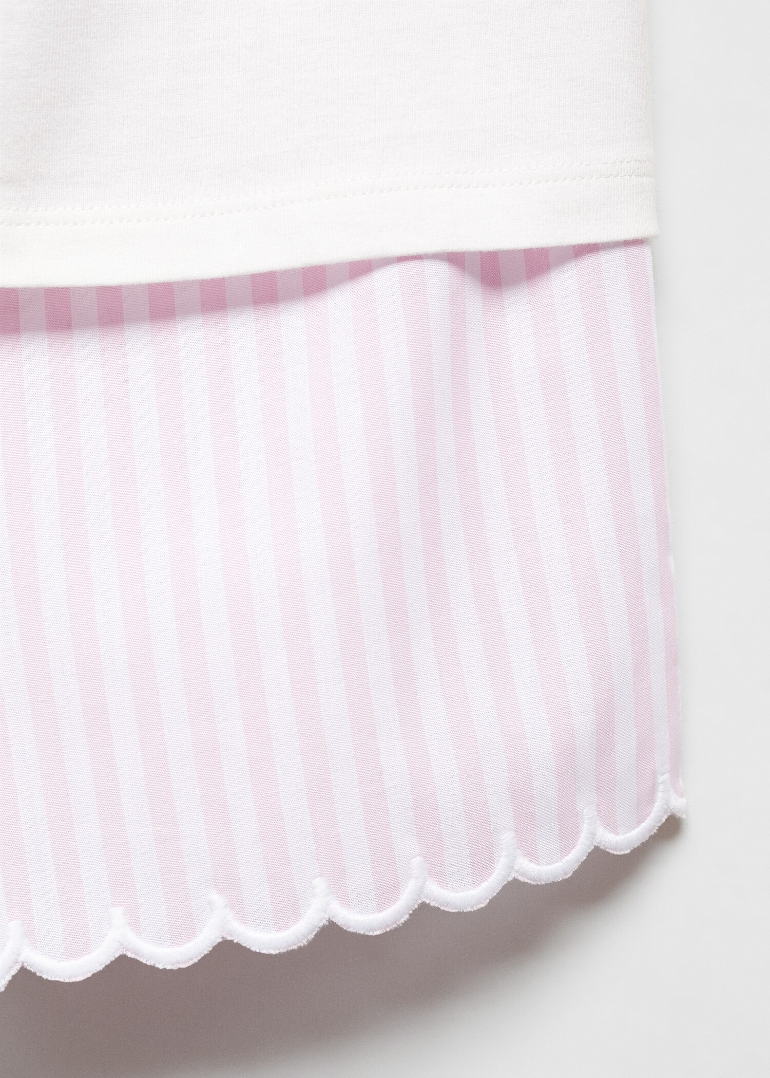Kurzer Streifen-Pyjama aus Baumwolle - Detail des Artikels 8