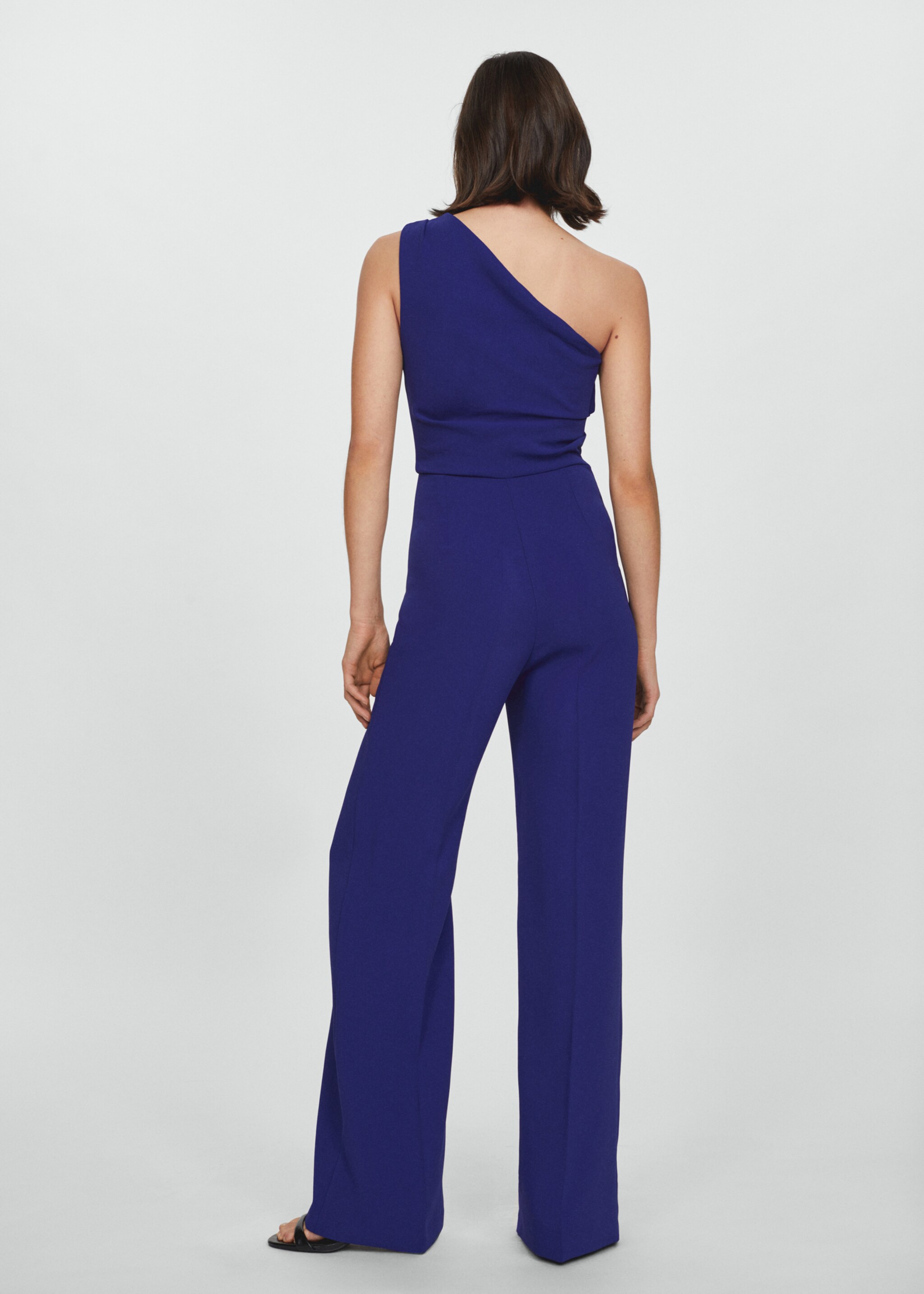 Asymmetric long jumpsuit - Reverse of the article, Blue. Ref: 67056335-00.