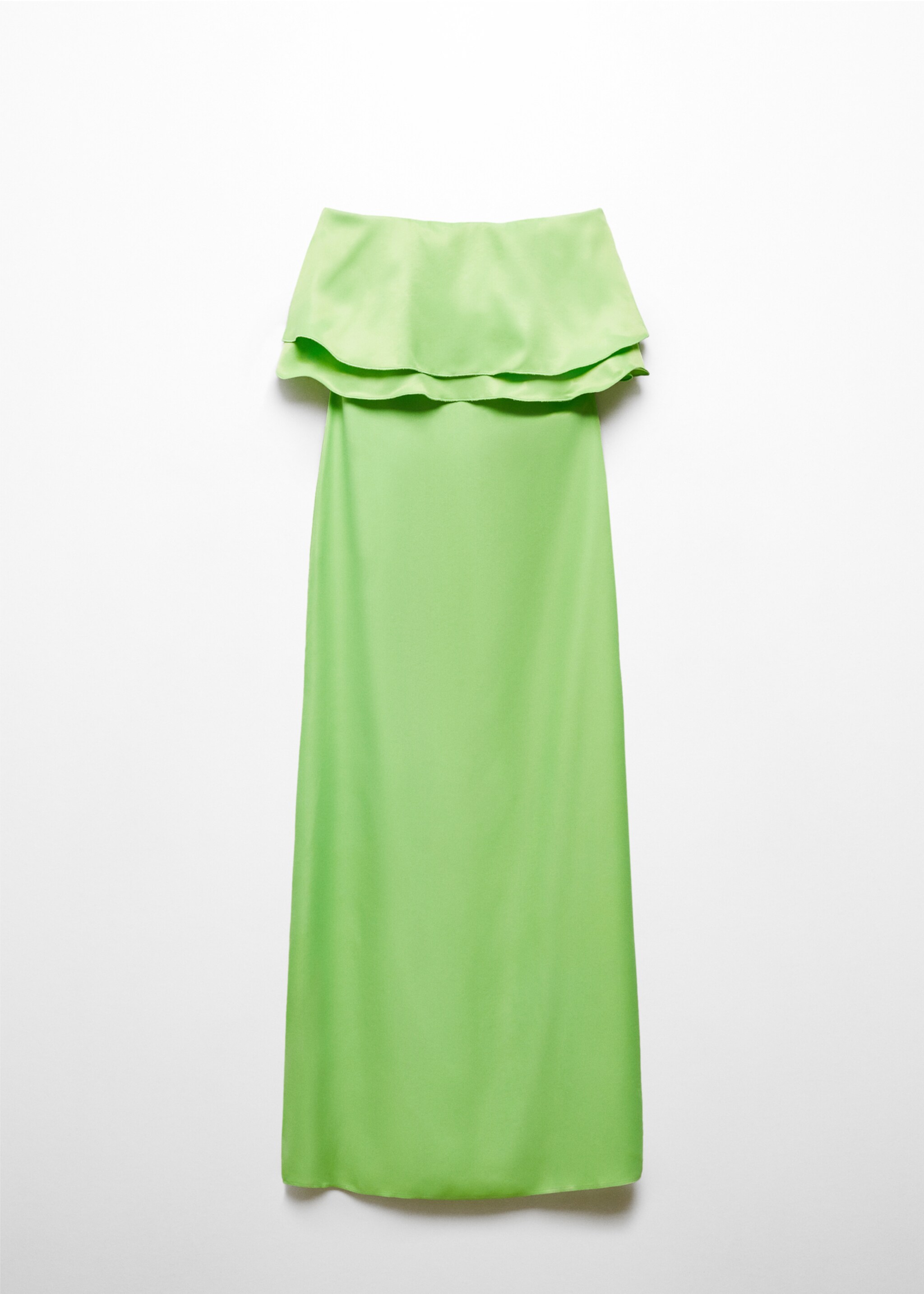 Strapless dress with ruffles - Article without model