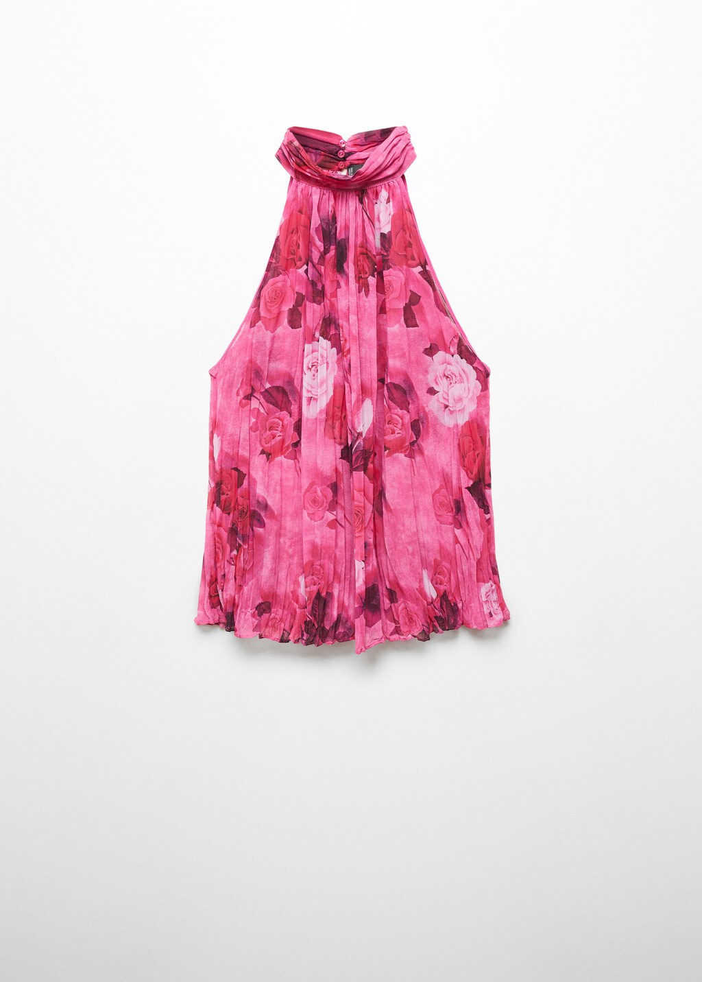 【未使用タグ付】OHGA FLOWER BLOUSE ピンク Printed halter neck blouse - Women | MANGO OUTLET USA