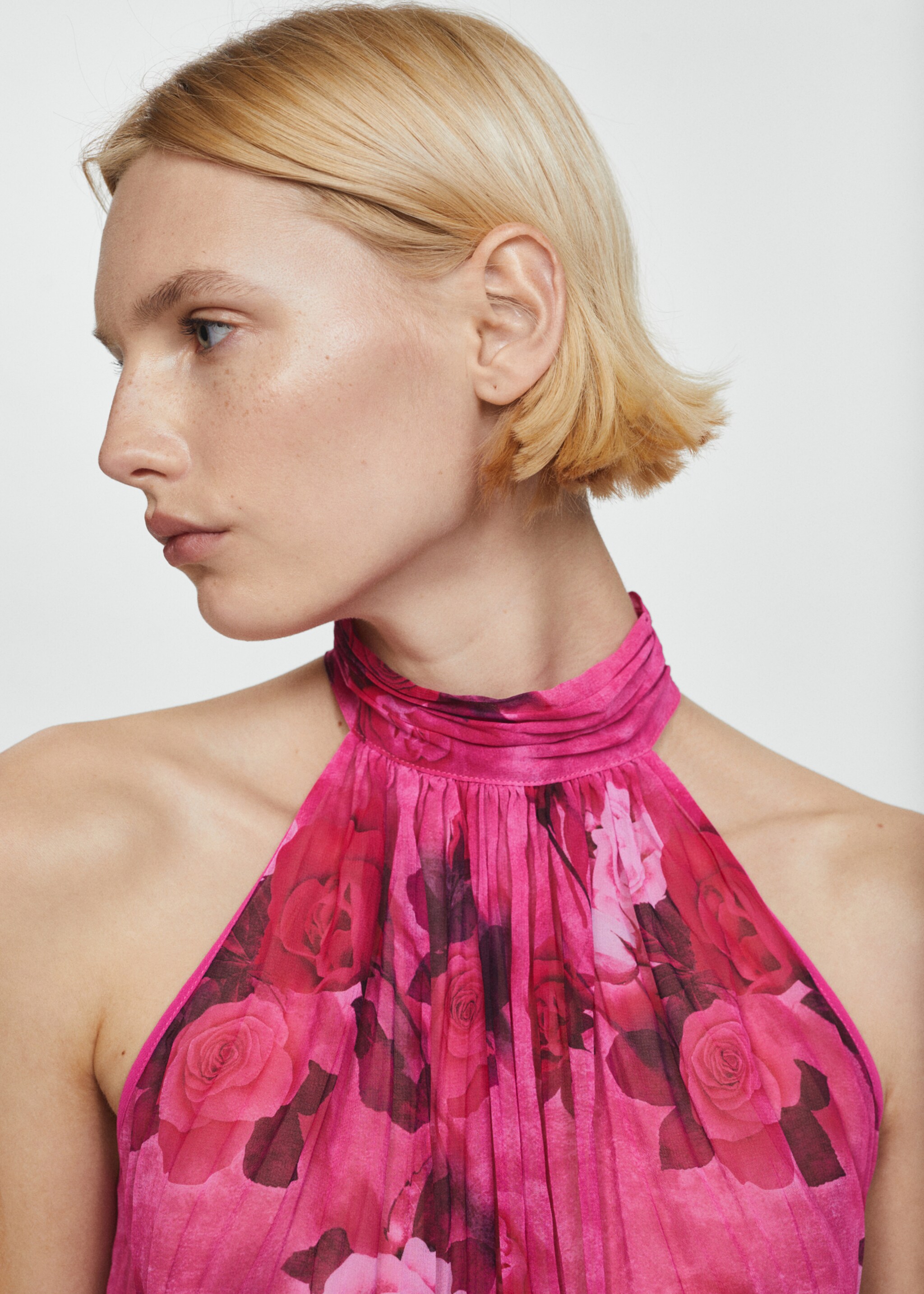 Bedrukte halterblouse - Detail van het artikel 1