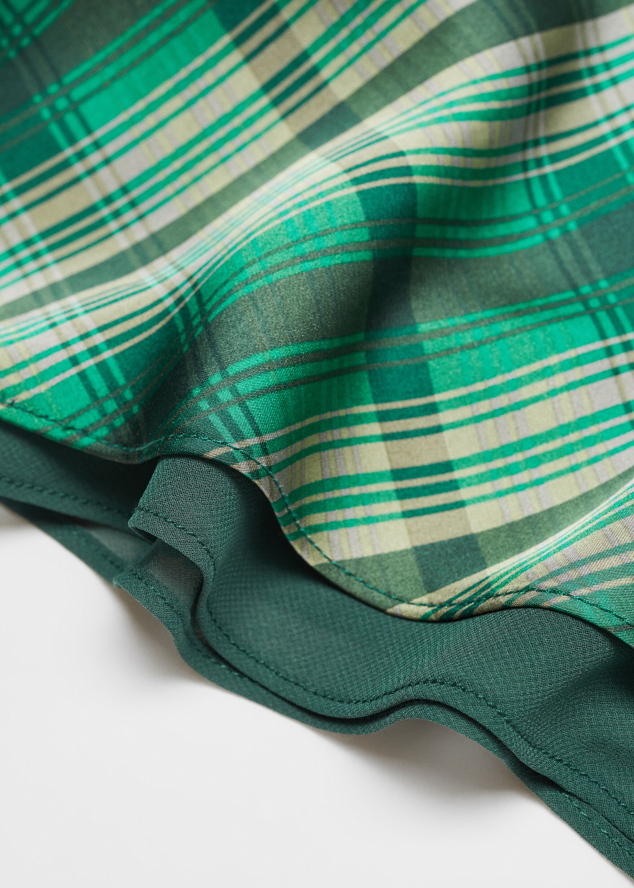 Satin check skirt - Details of the article 8