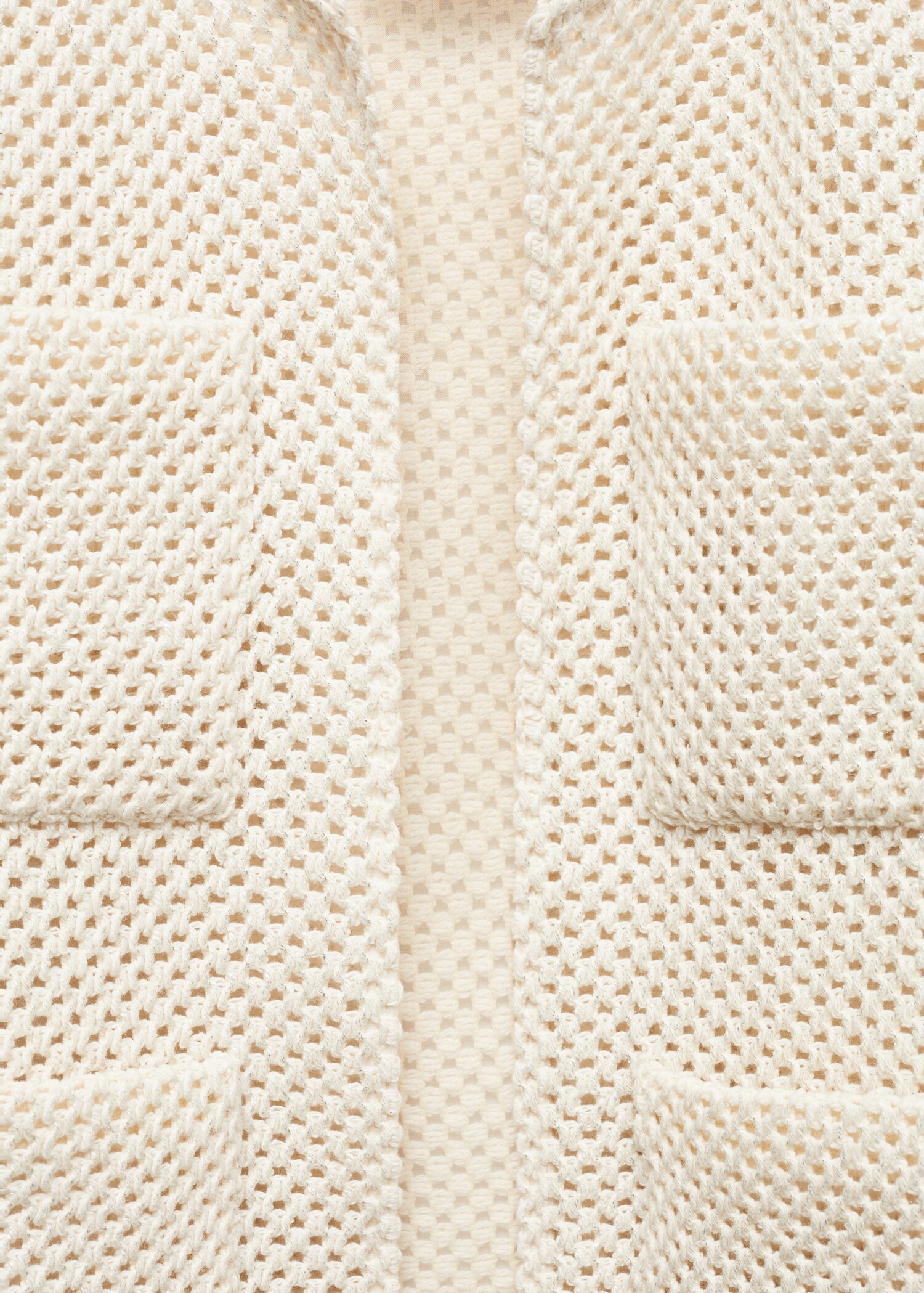 Knitted cardigan with drawstring - Details of the article 8