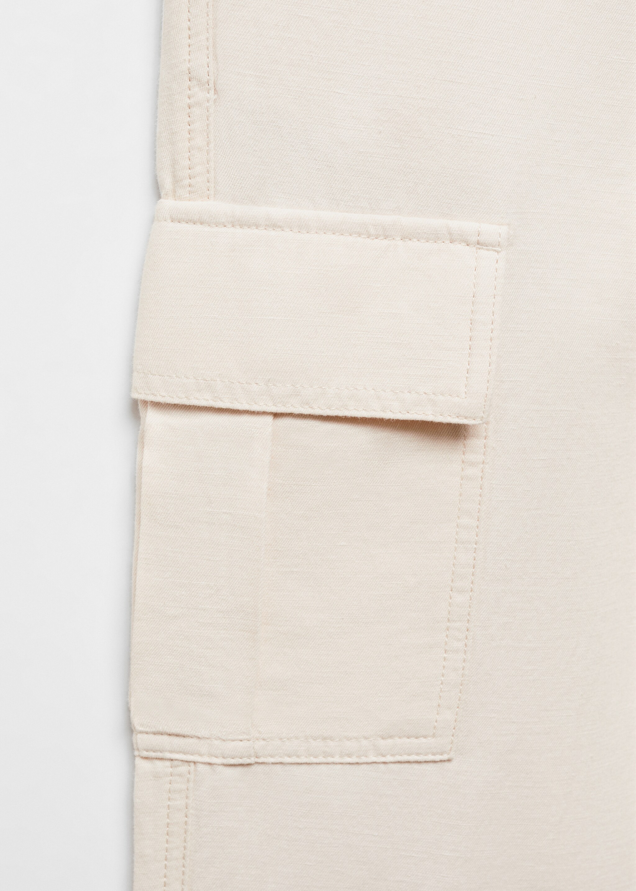 Cotton-linen cargo trousers - Details of the article 8