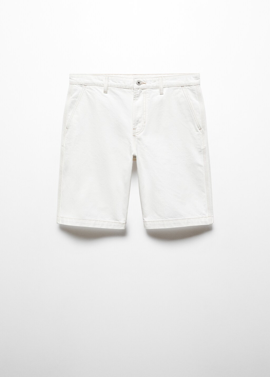 Cotton denim bermuda shorts - Men | MANGO OUTLET USA