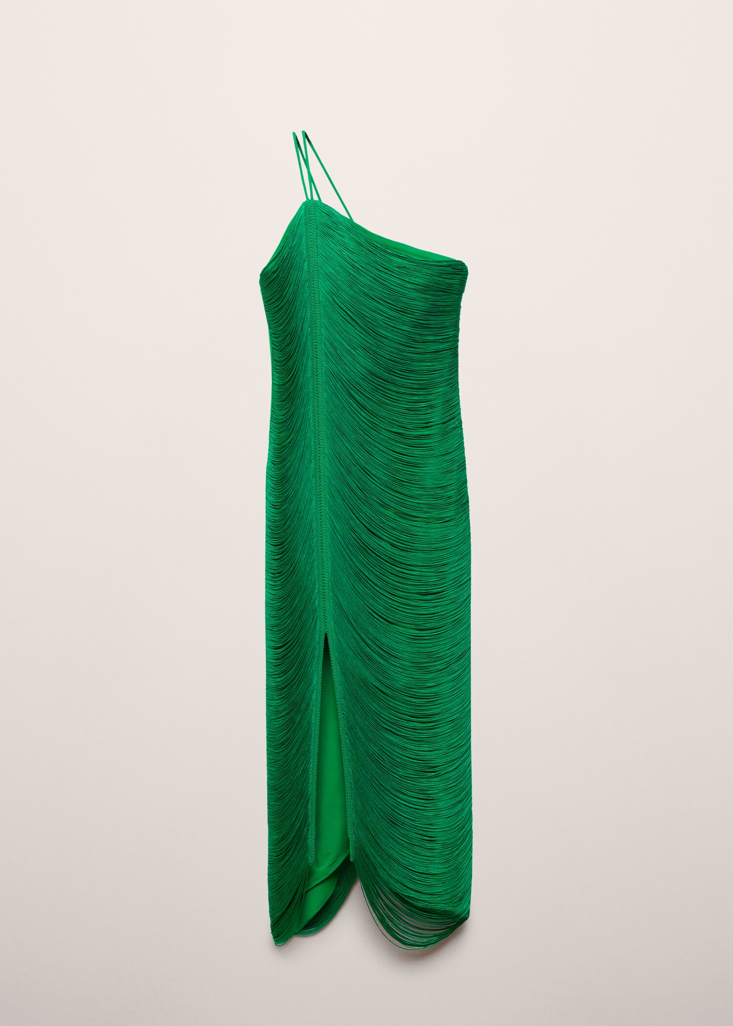 Asymmetrisches Kleid mit Fransen - Artikel ohne Model