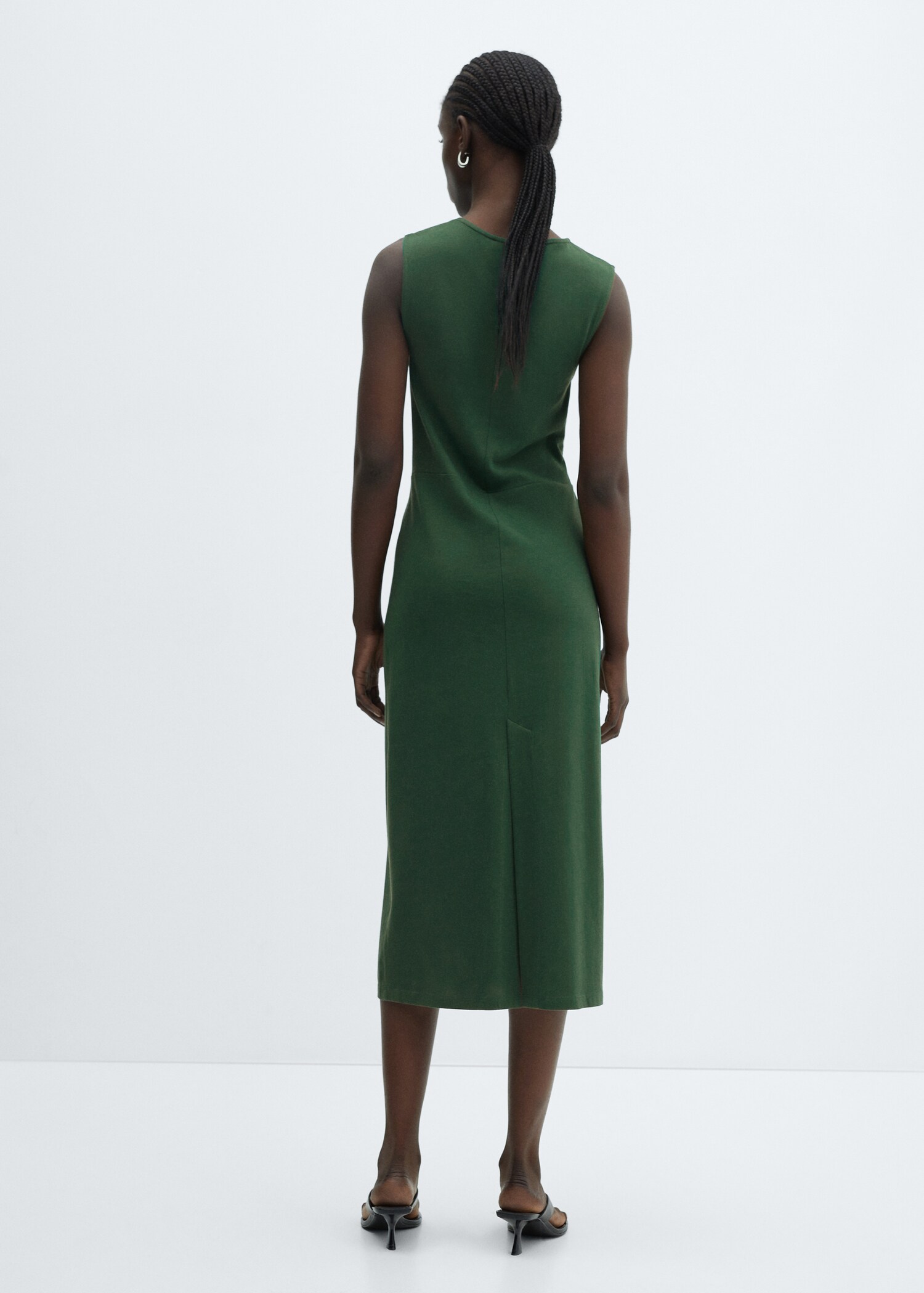 Vestido algodón nudo - Reverso del artículo