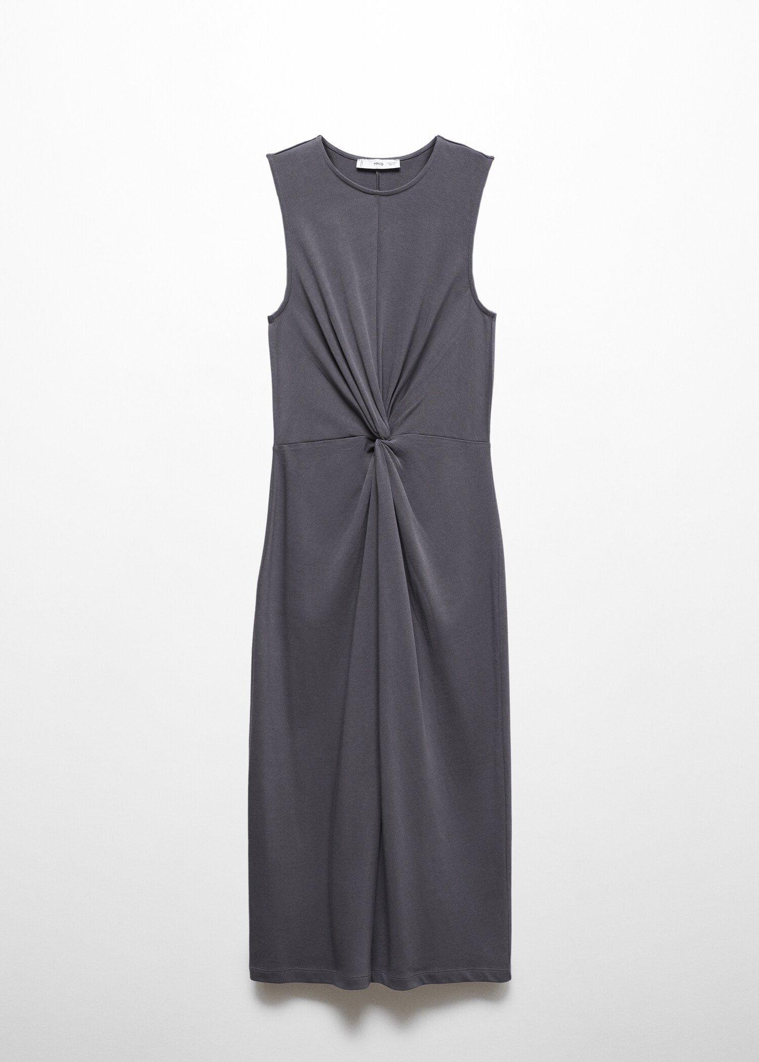 Knotted cotton dress - Article without model