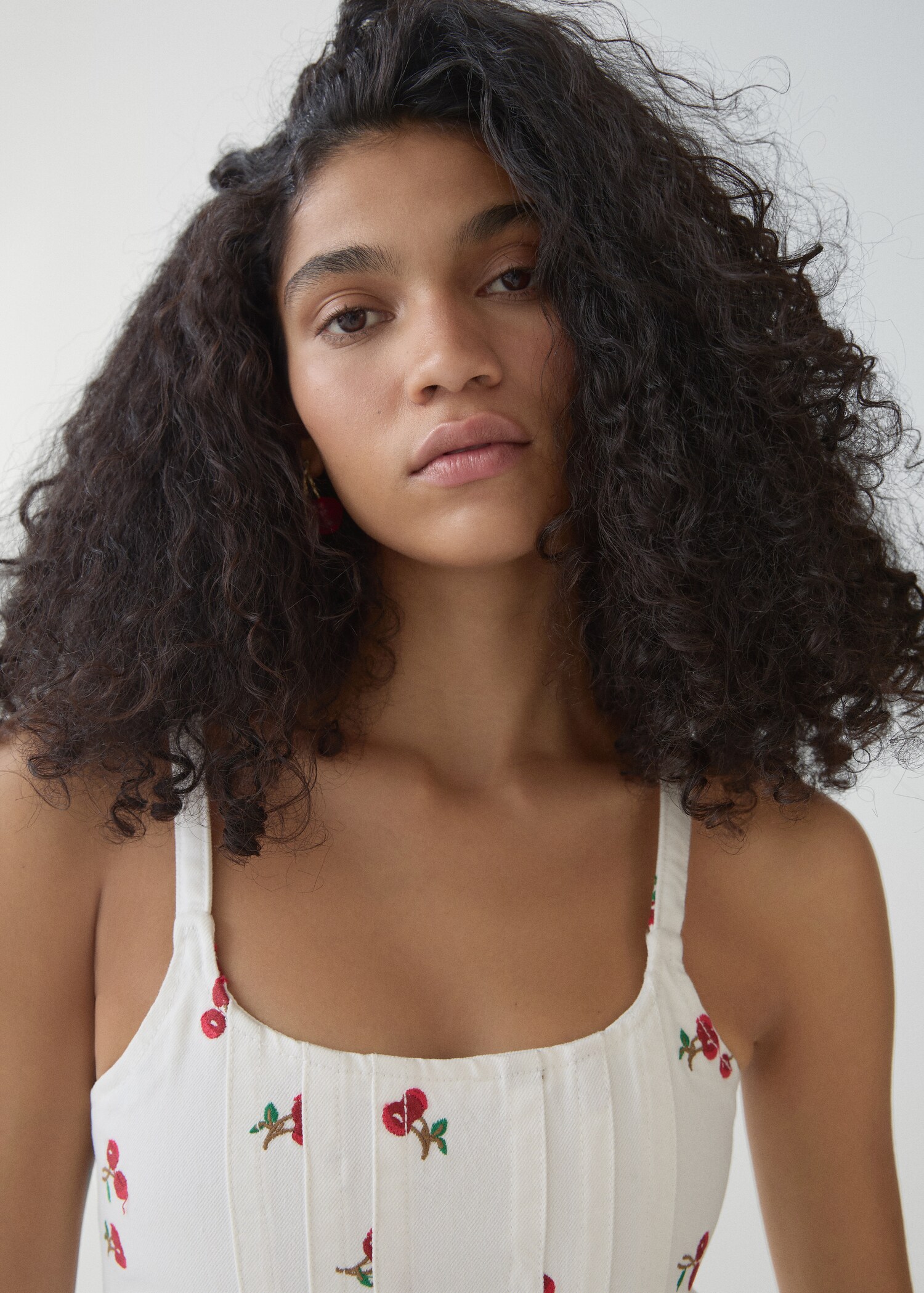 Embroidered corset top - Details of the article 1